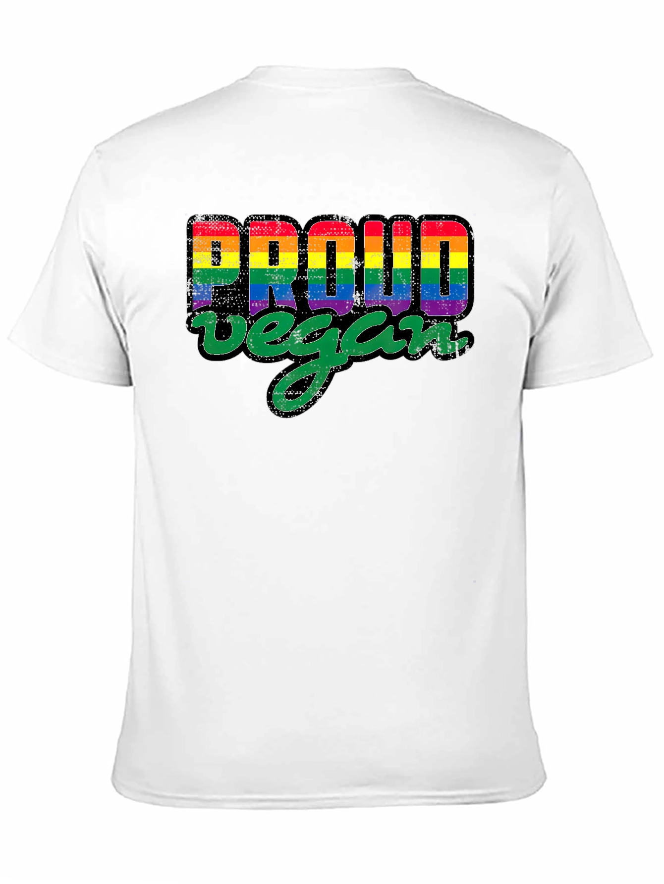 Proud Vegan Rainbow Pride T-Shirt