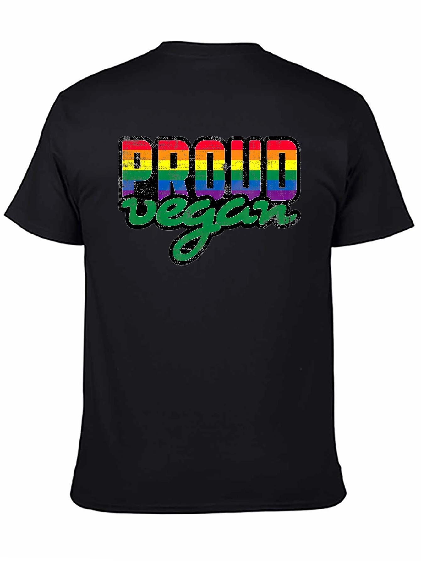 Proud Vegan Rainbow Pride T-Shirt