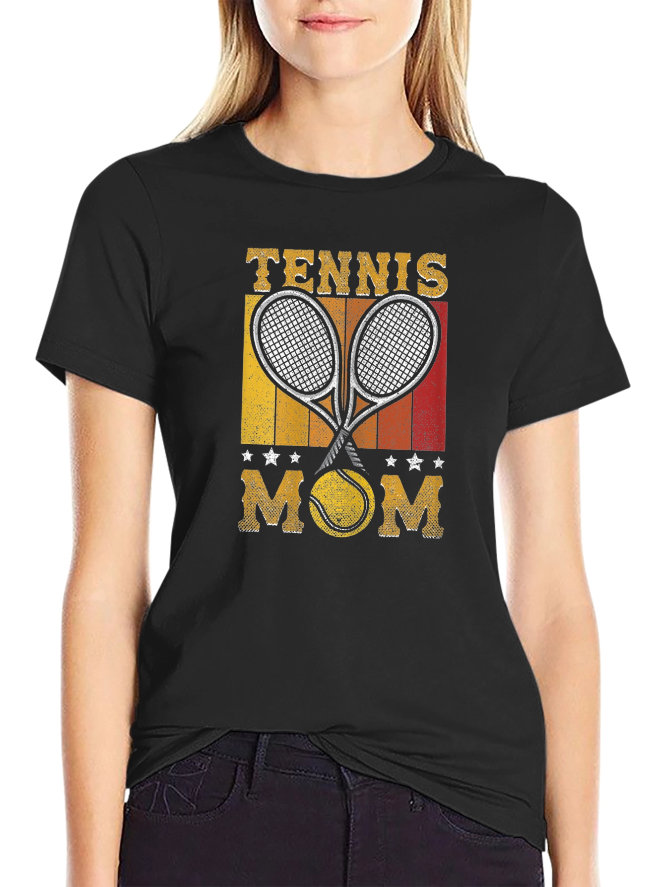 Tennis Mom Graphic Tee - Stylish Comfort Fit