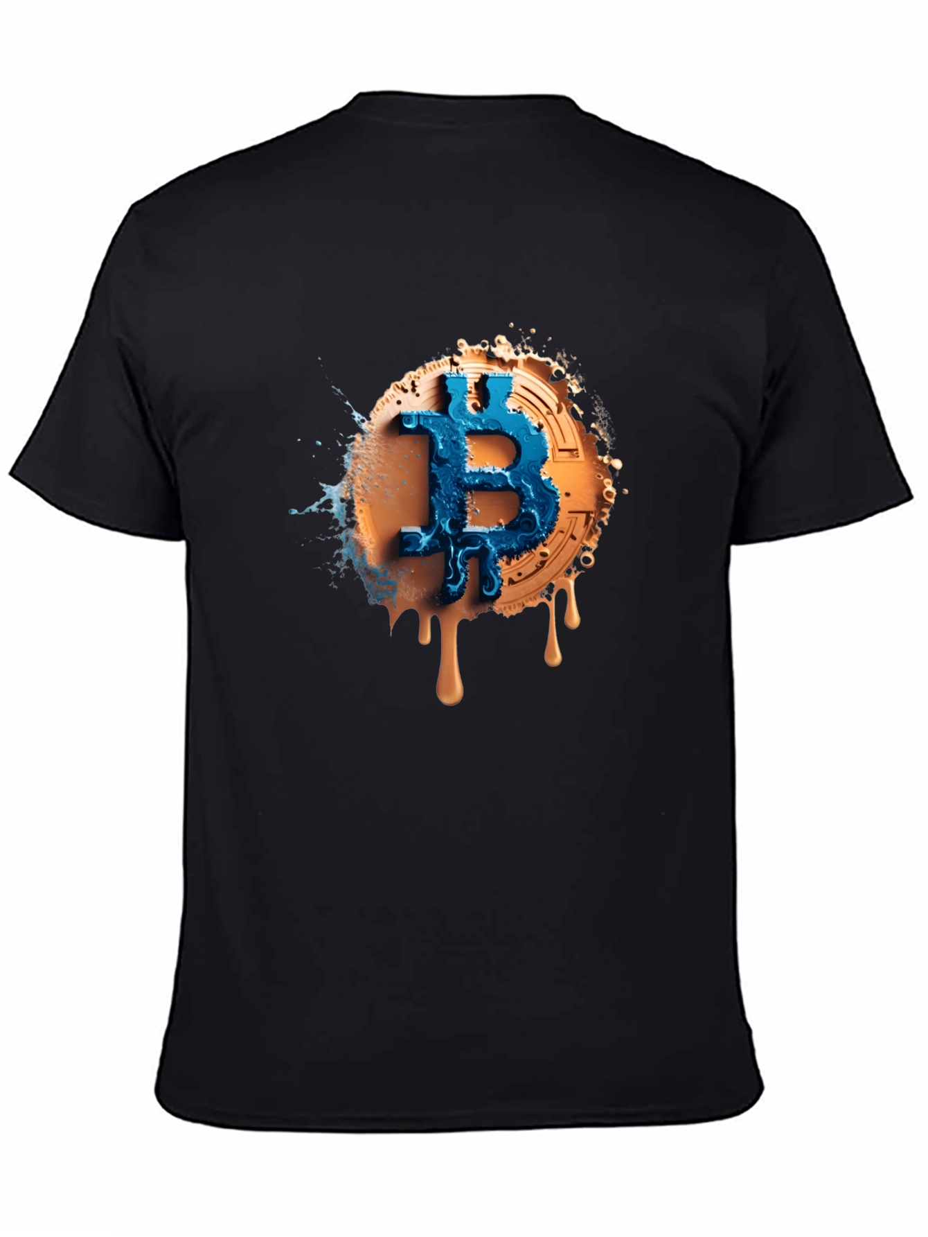 Bitcoin Splash Graphic Tee - Crypto Fashion