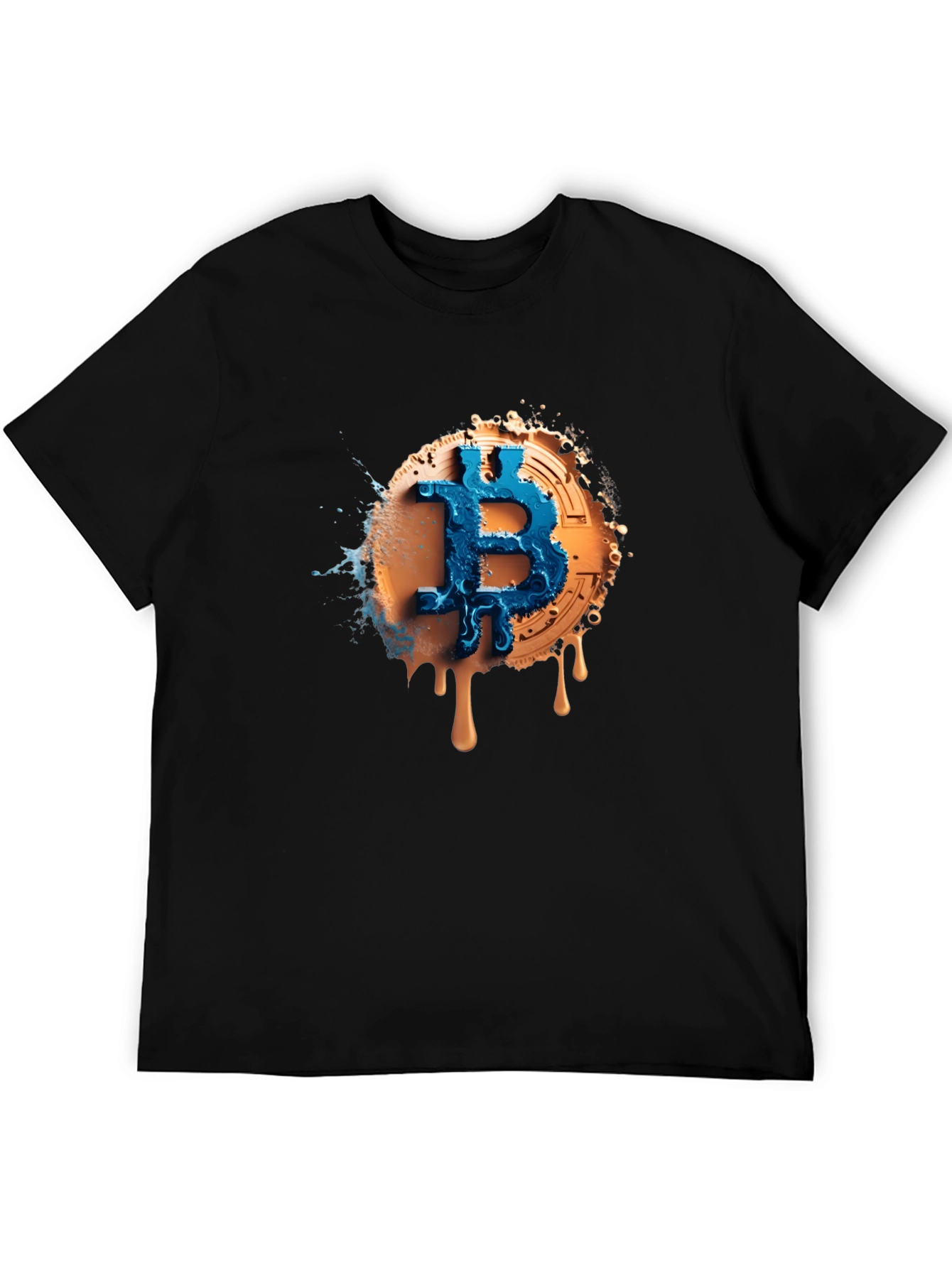 Bitcoin Splash Graphic Tee - Crypto Fashion