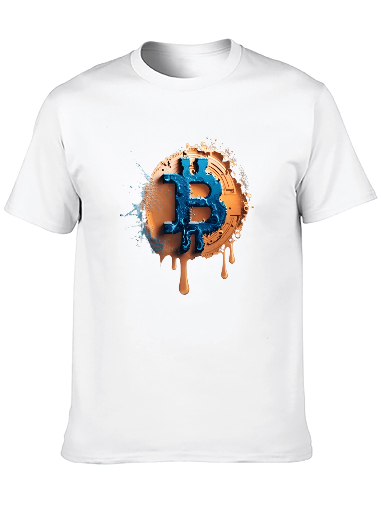 Bitcoin Splash Graphic Tee - Crypto Fashion