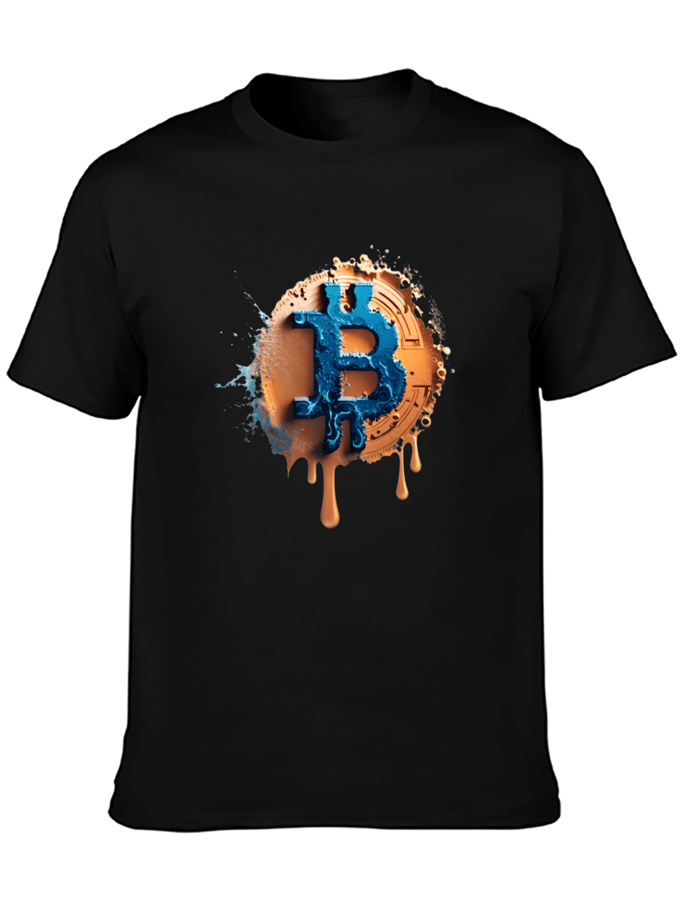 Bitcoin Splash Graphic Tee - Crypto Fashion