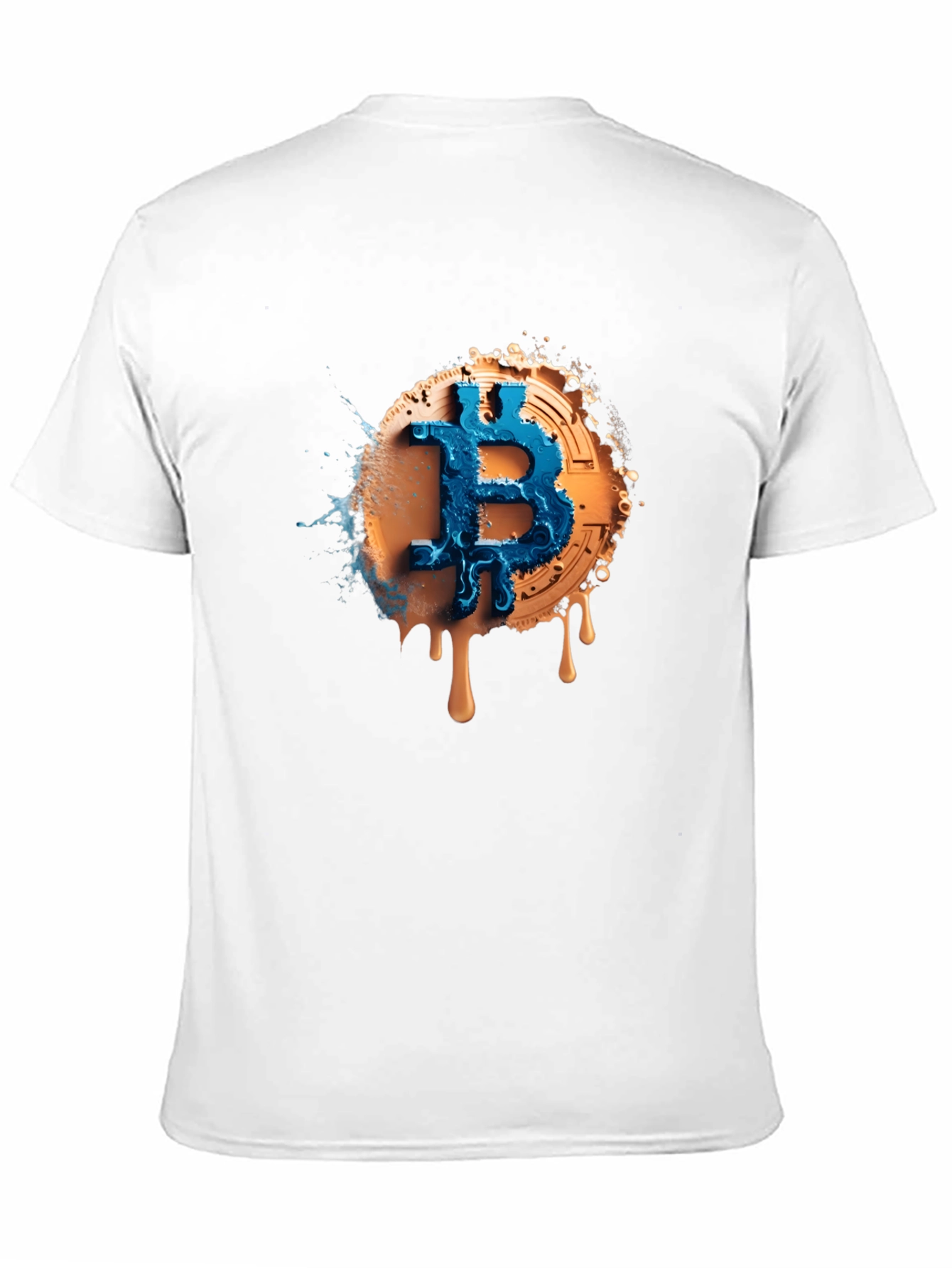 Bitcoin Splash Graphic Tee - Crypto Fashion