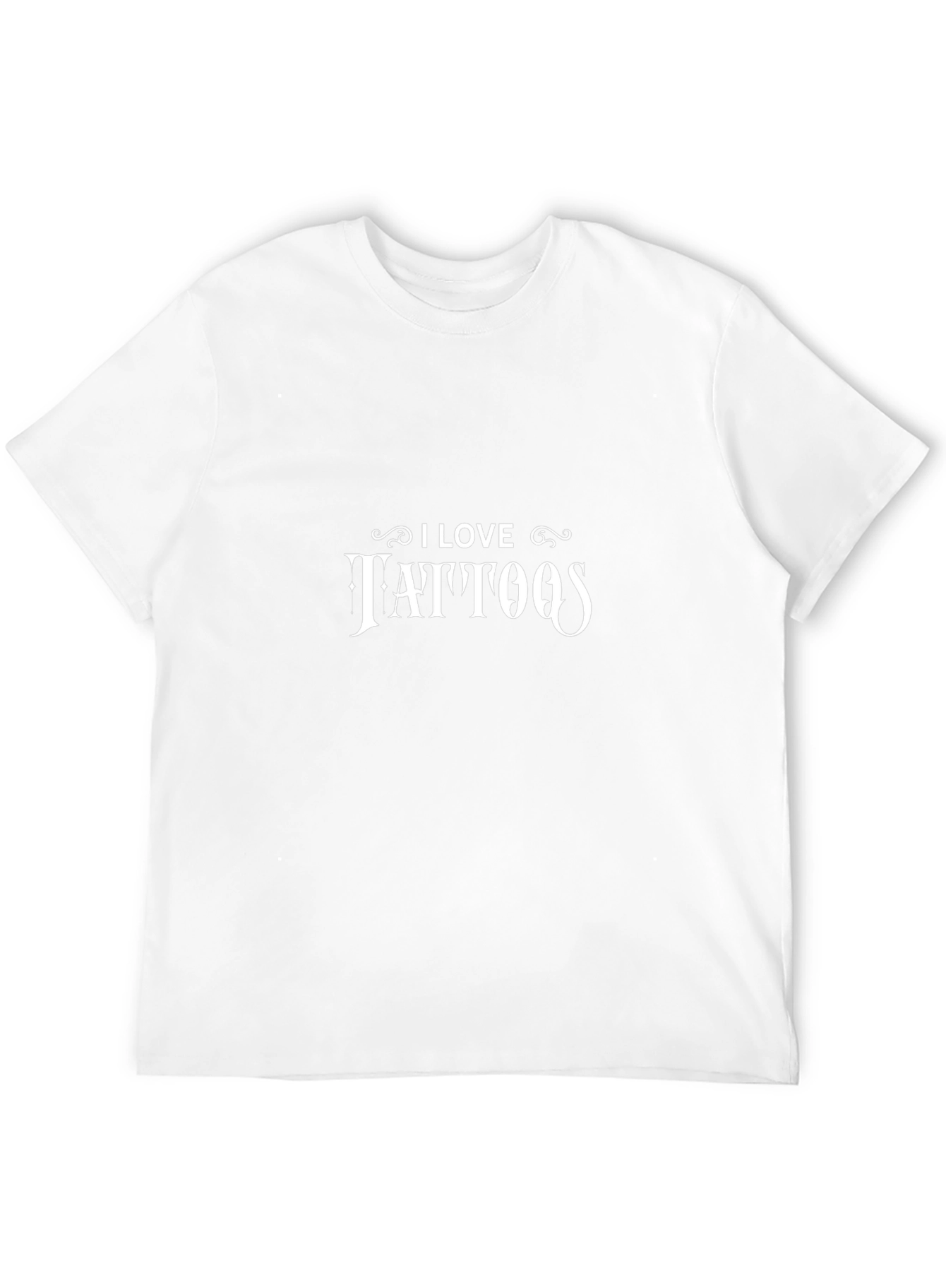 I Love Tattoos Black Cotton Graphic Tee