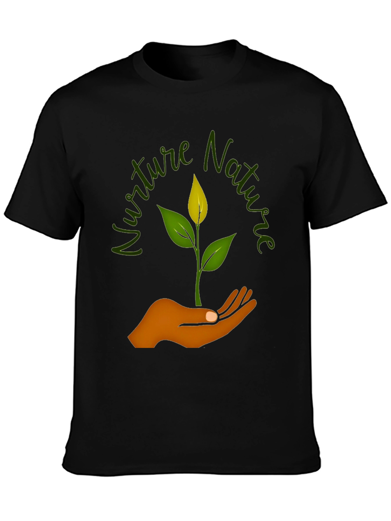 Nurture Nature Graphic T-Shirt - Black