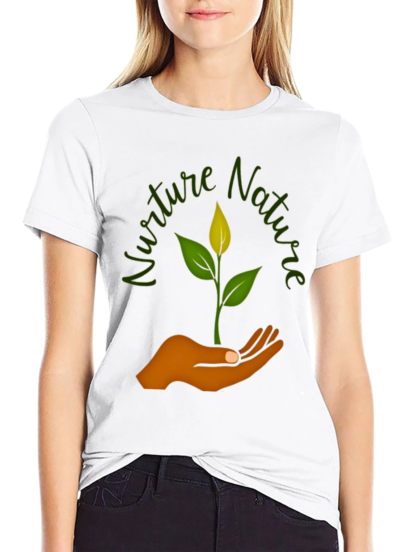 Nurture Nature Graphic T-Shirt - Black