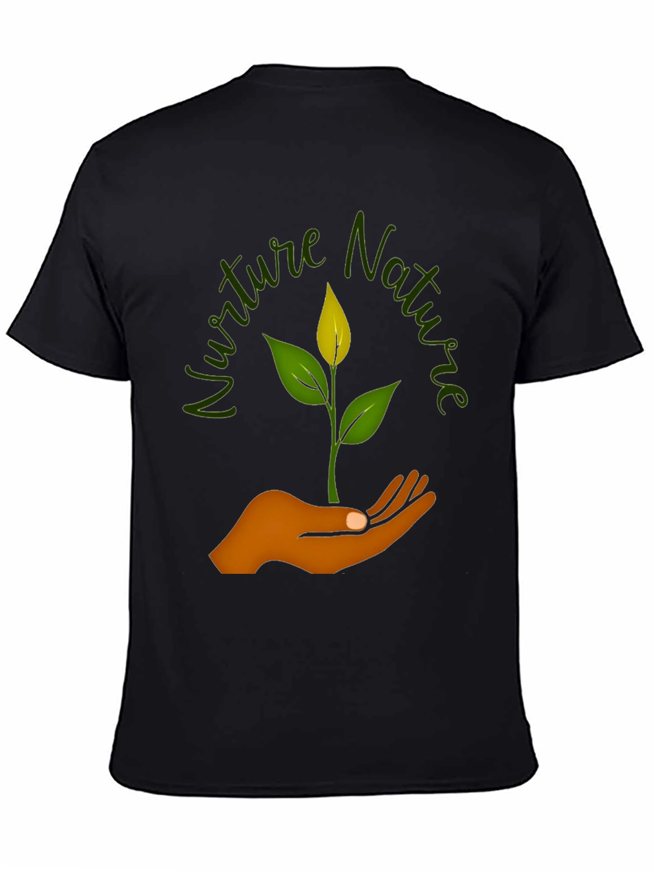 Nurture Nature Graphic T-Shirt - Black