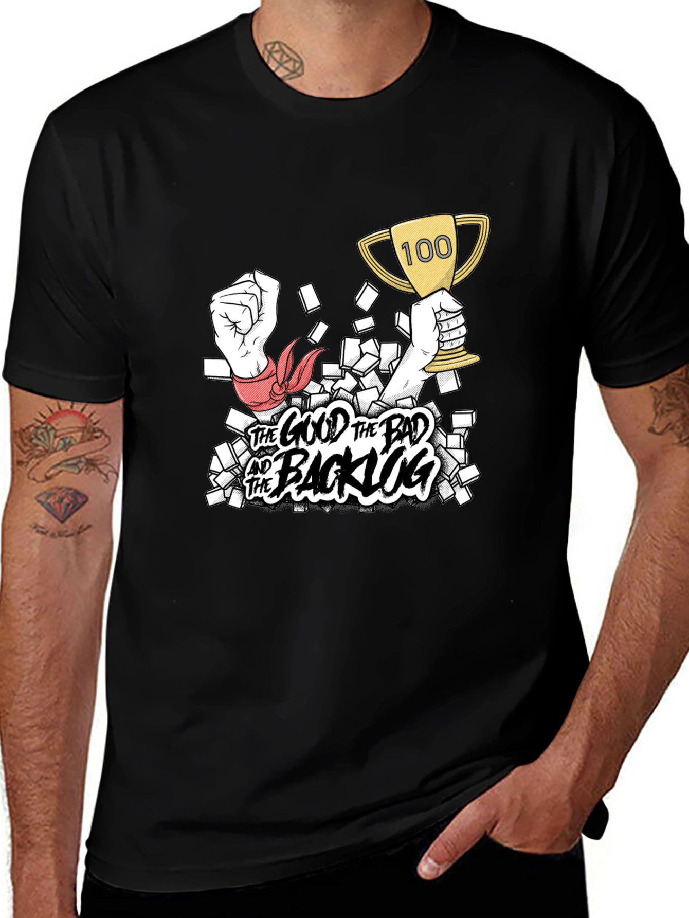 The Good The Bad and The Backlog Graphic Tee