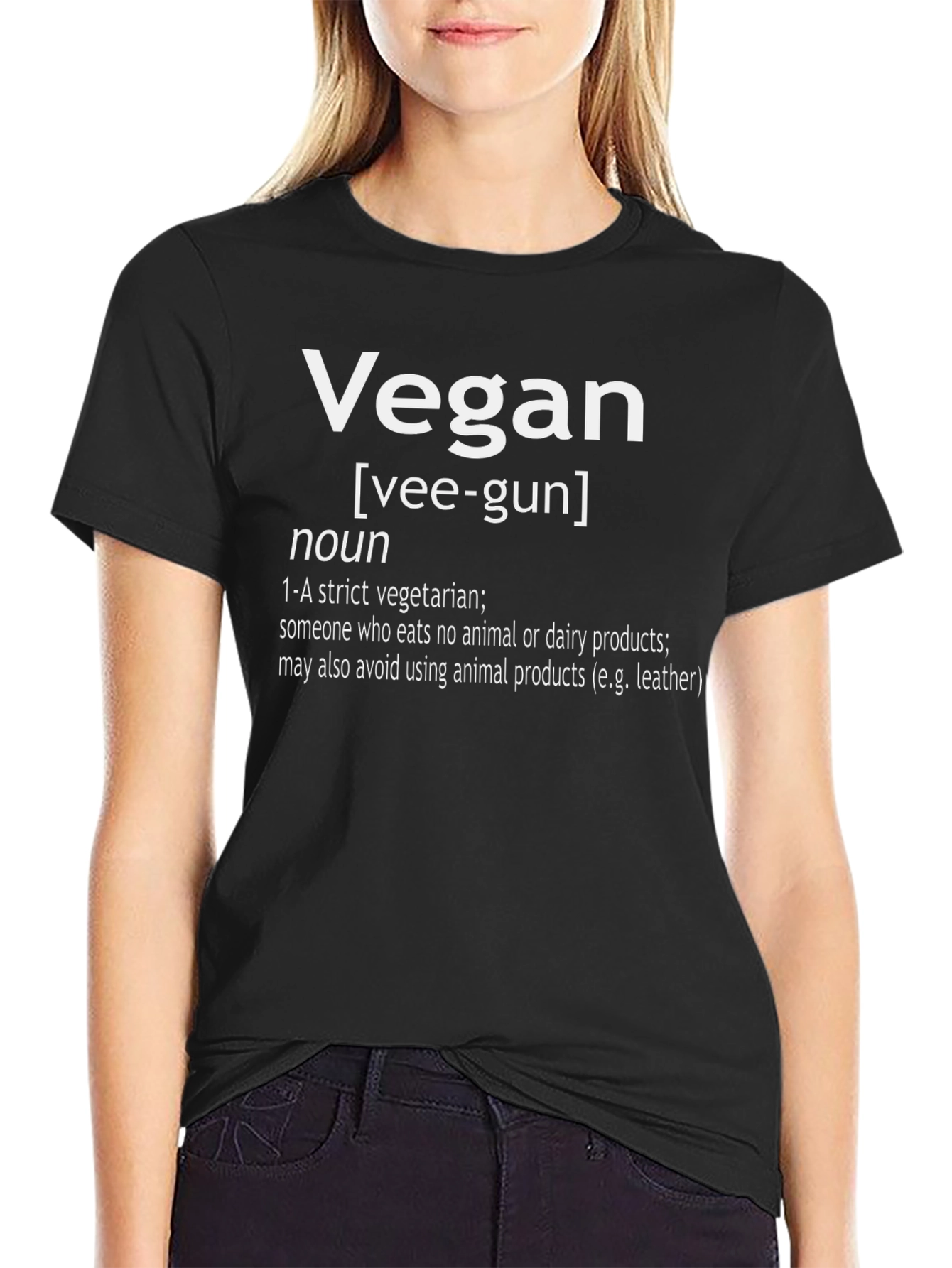 Vegan Definition T-Shirt - Black