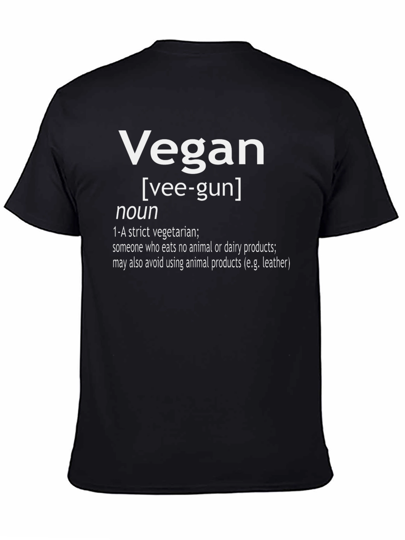 Vegan Definition T-Shirt - Black