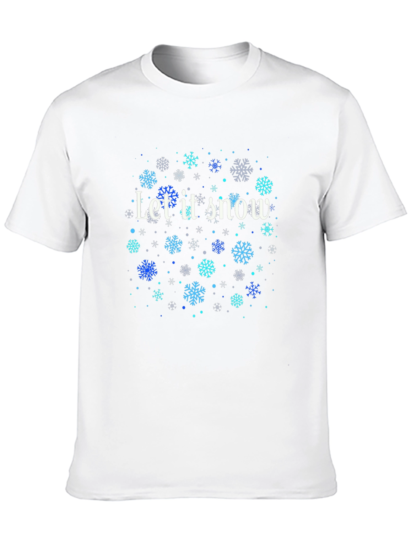 Let it Snow Snowflake Graphic Tee - Holiday Style