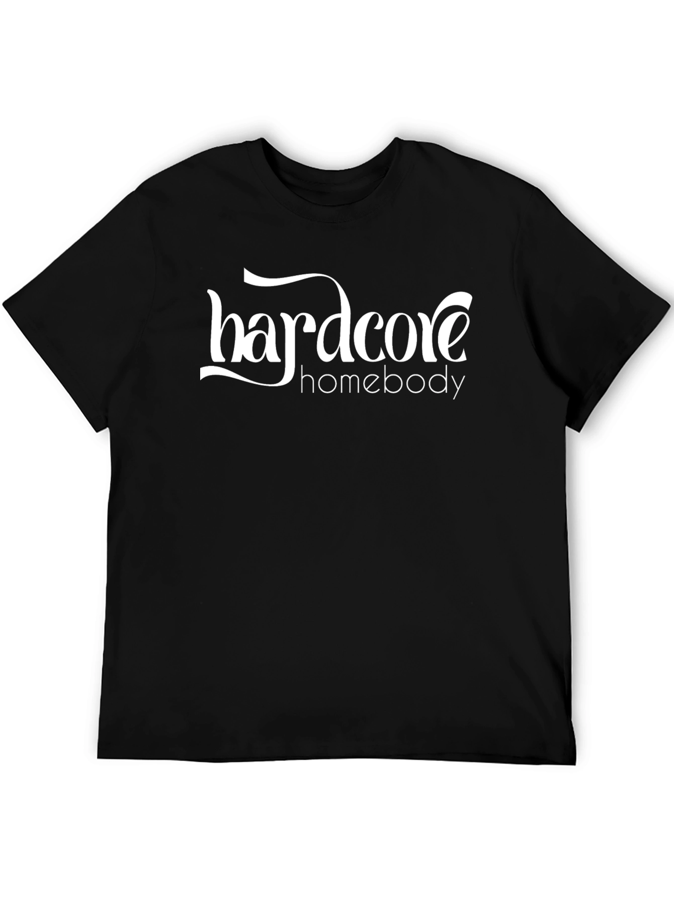 Hardcore Homebody Black Graphic Tee