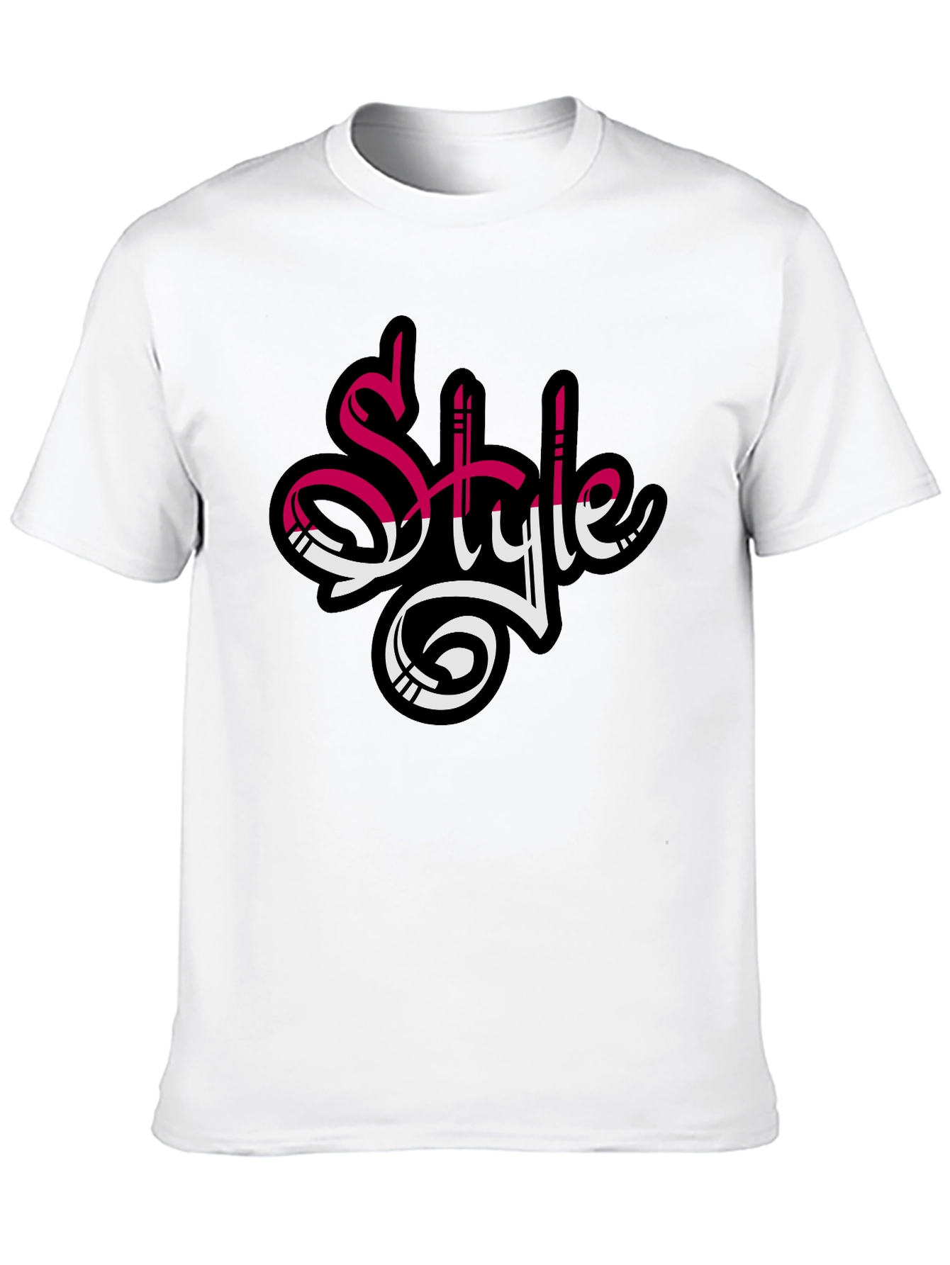 Stylish Mens Black Style Graphic T-Shirt