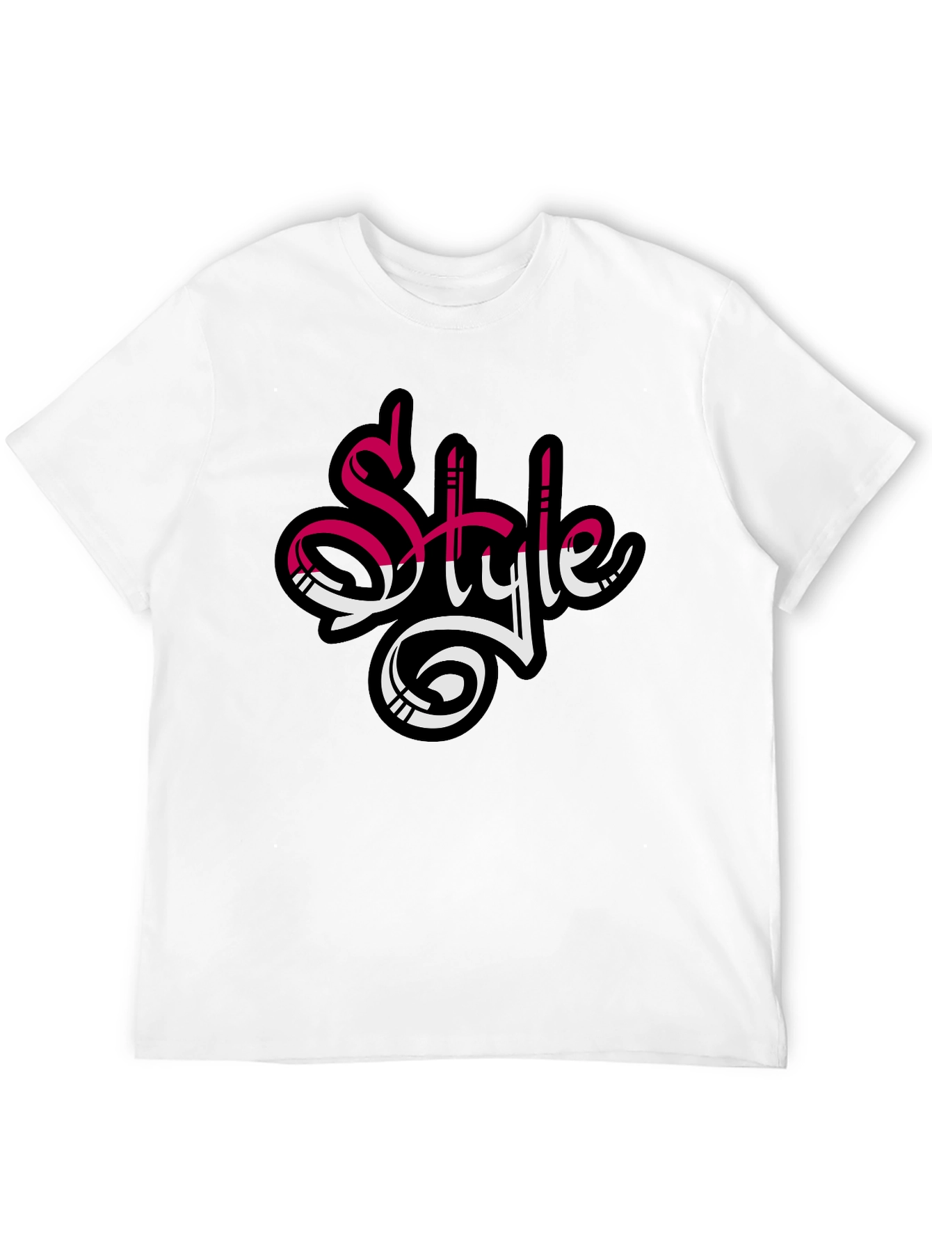 Stylish Mens Black Style Graphic T-Shirt