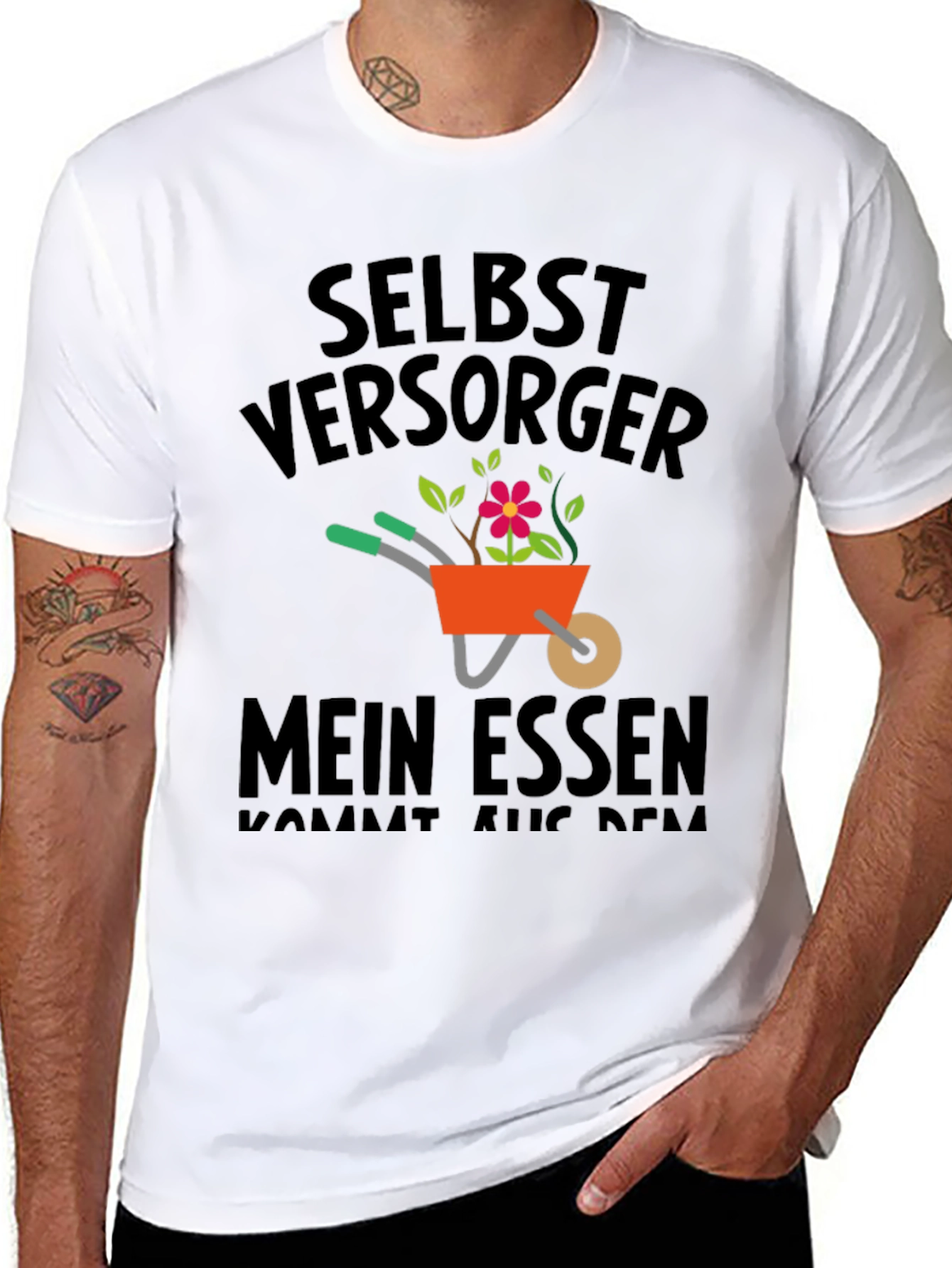 Self-Sufficient Gardeners Black Tee