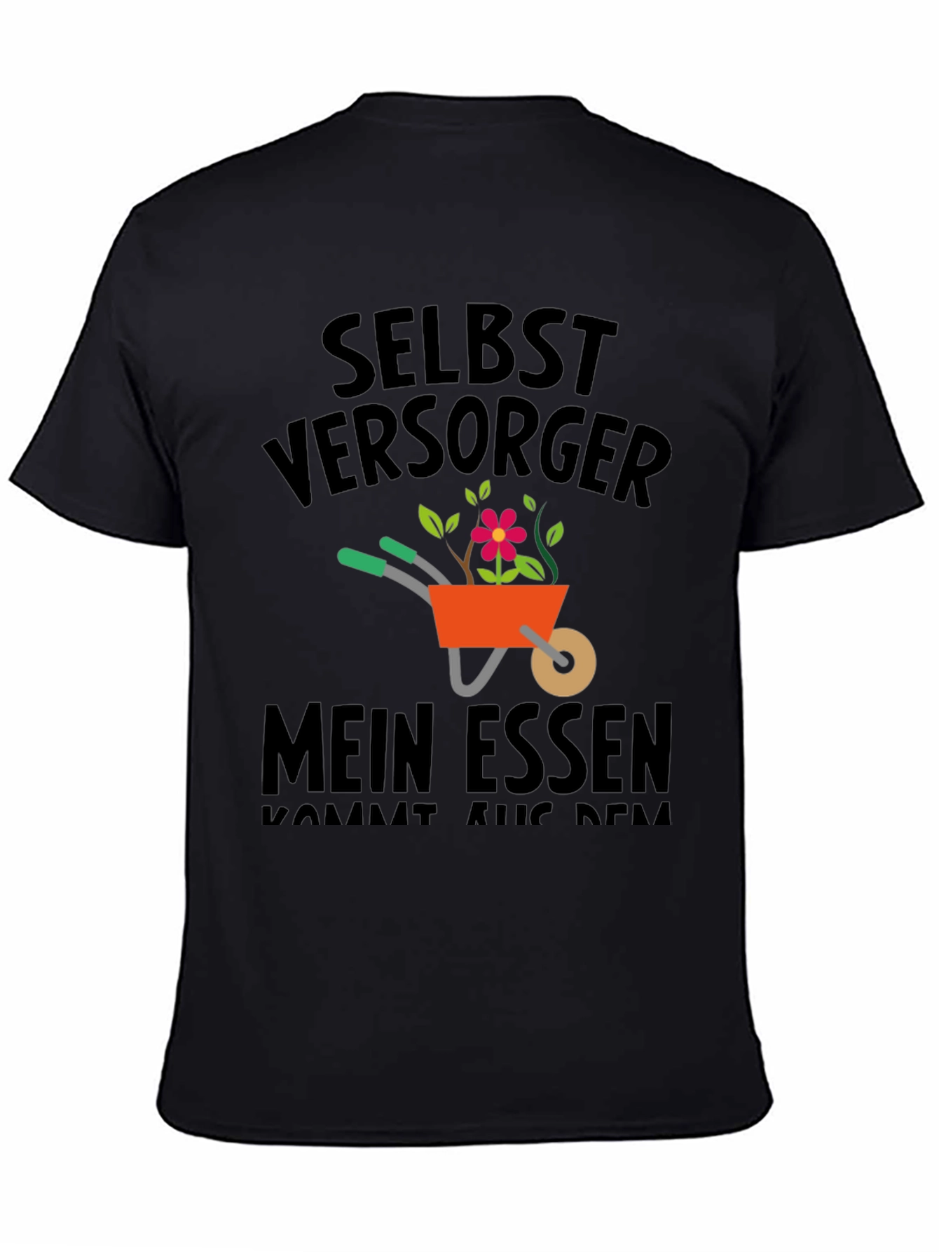 Self-Sufficient Gardeners Black Tee