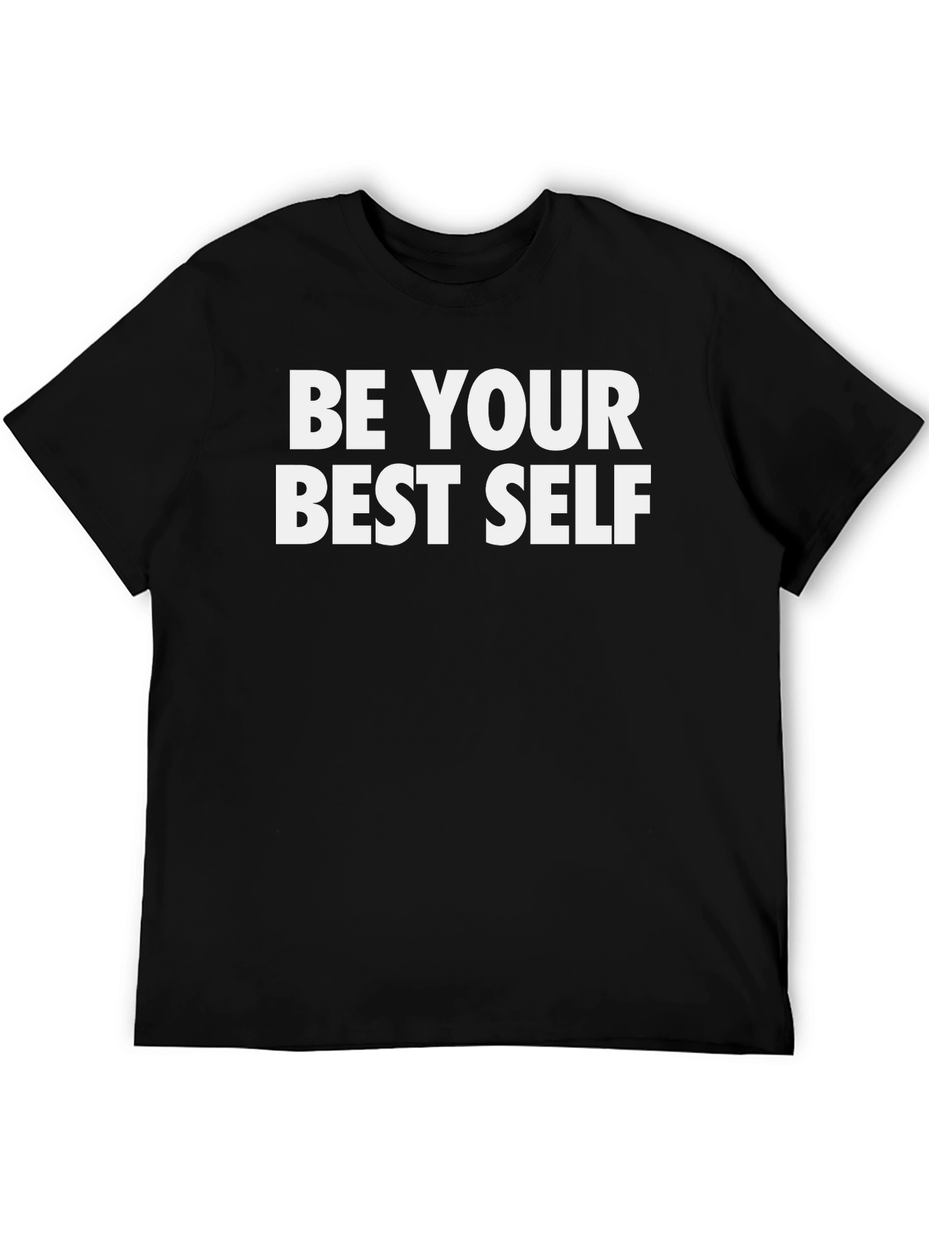 Be Your Best Self T-Shirt - Motivational Black Tee