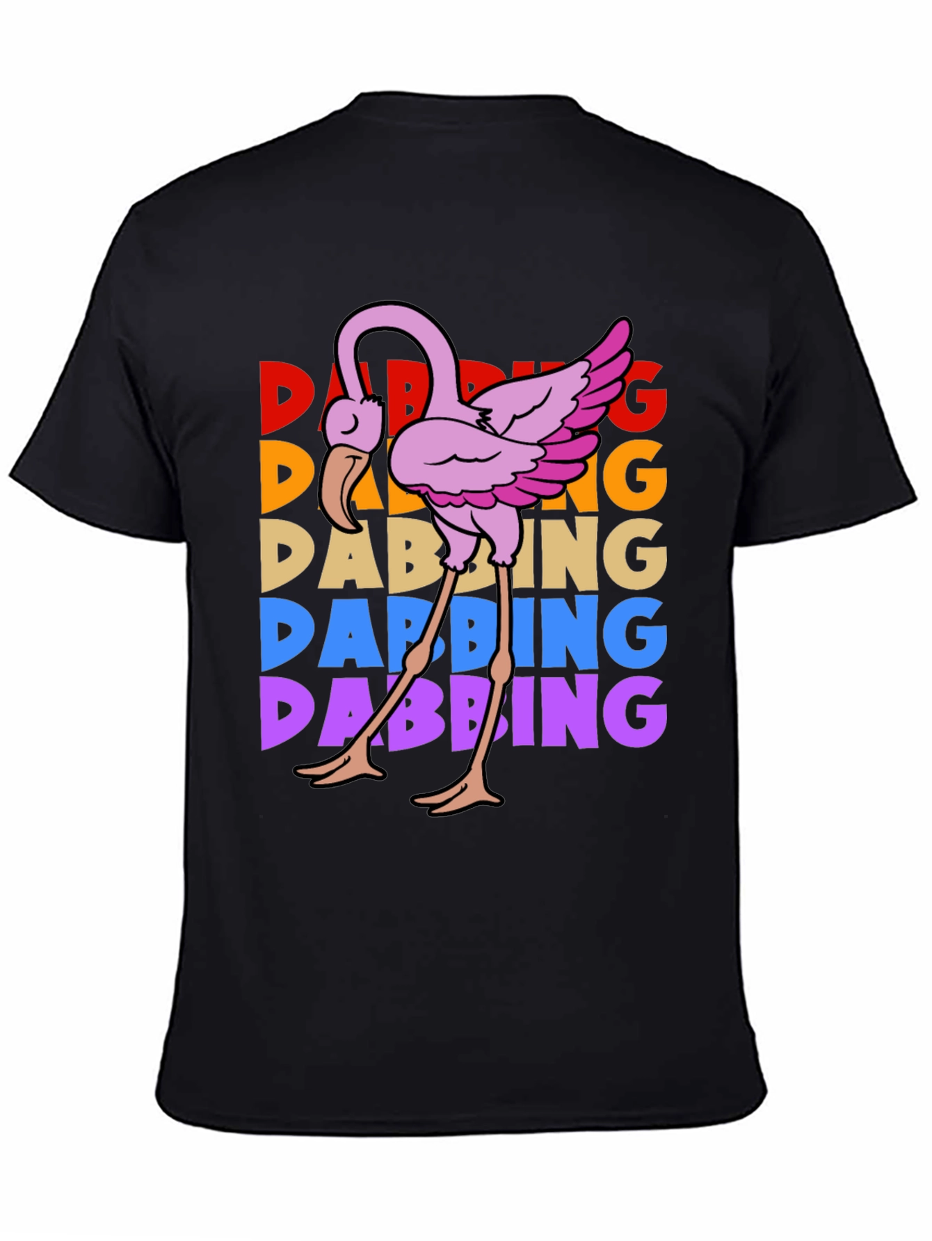 Dabbing Flamingo Graphic Tee - Trendy & Fun!