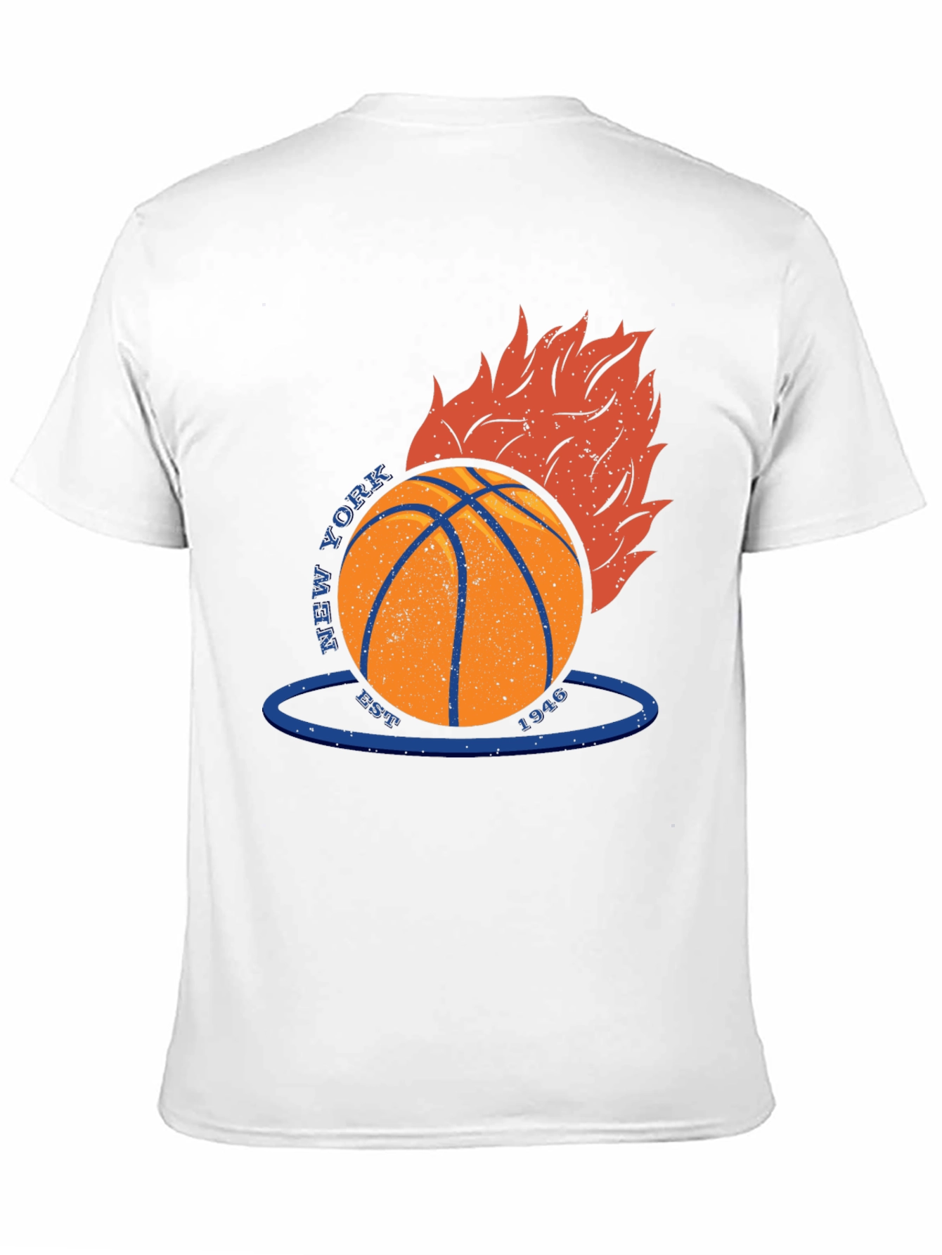 New York Knicks Basketball Flame T-Shirt