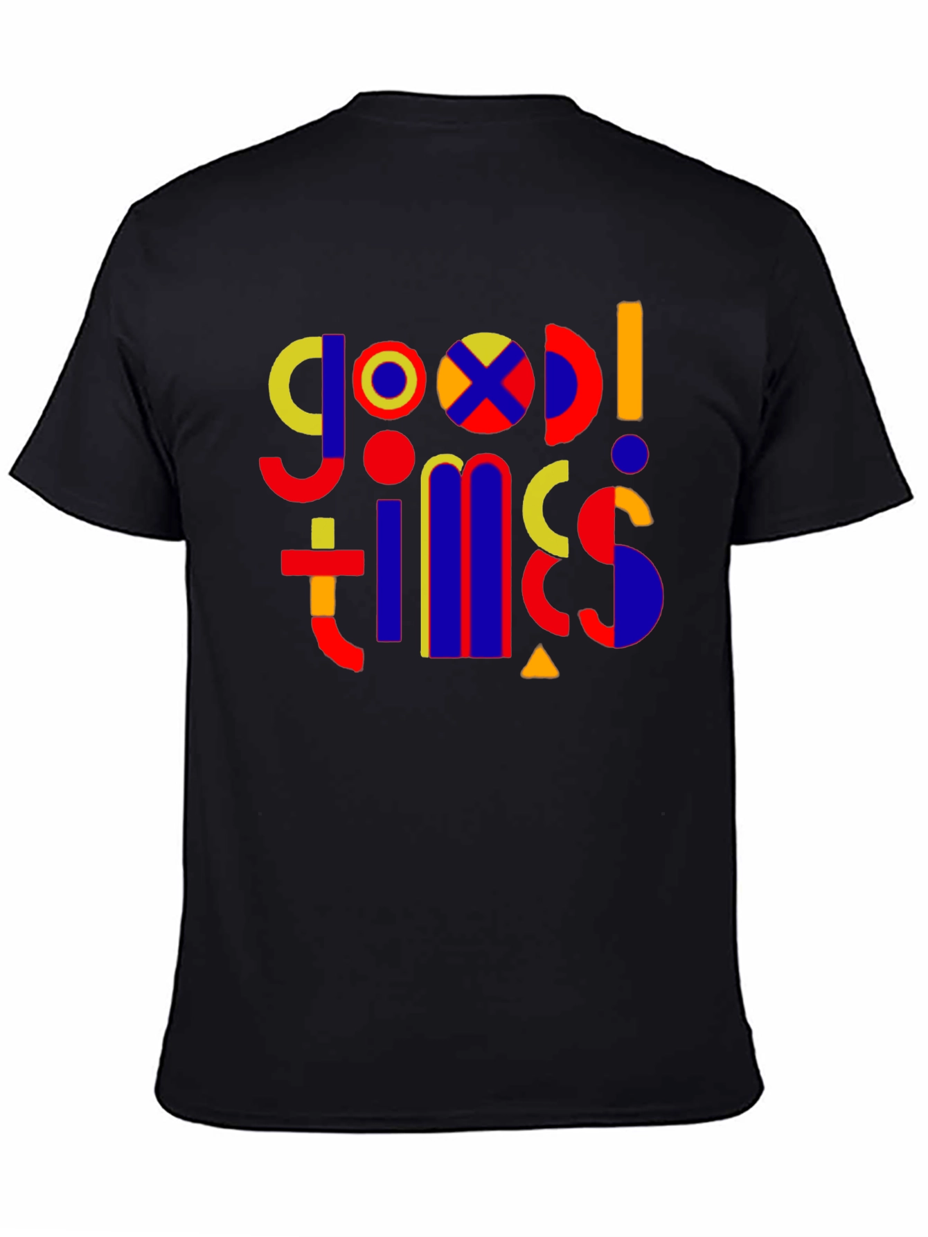 Good Times Graphic Print Black T-Shirt