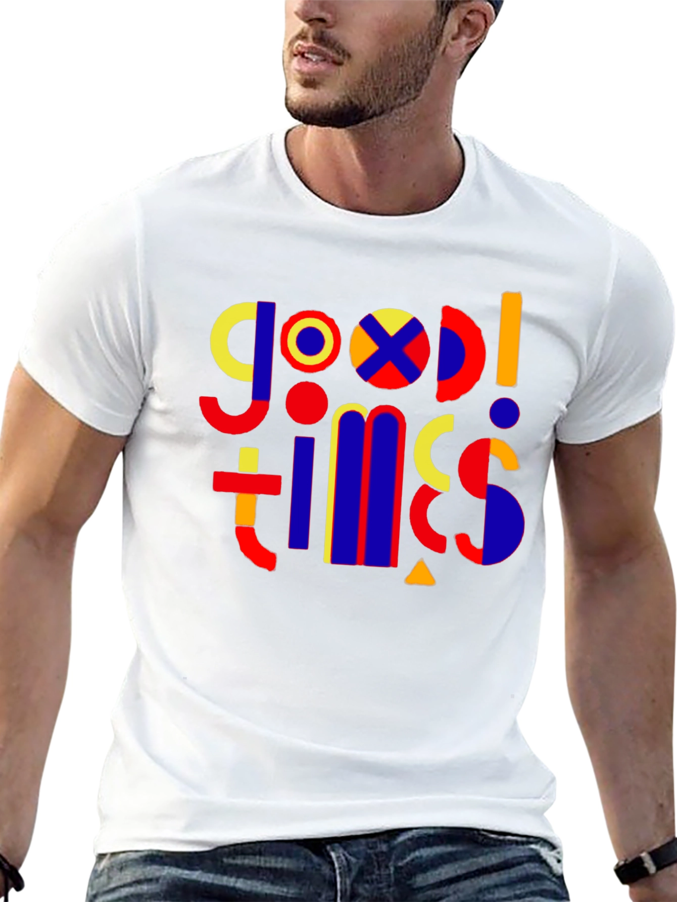 Good Times Graphic Print Black T-Shirt