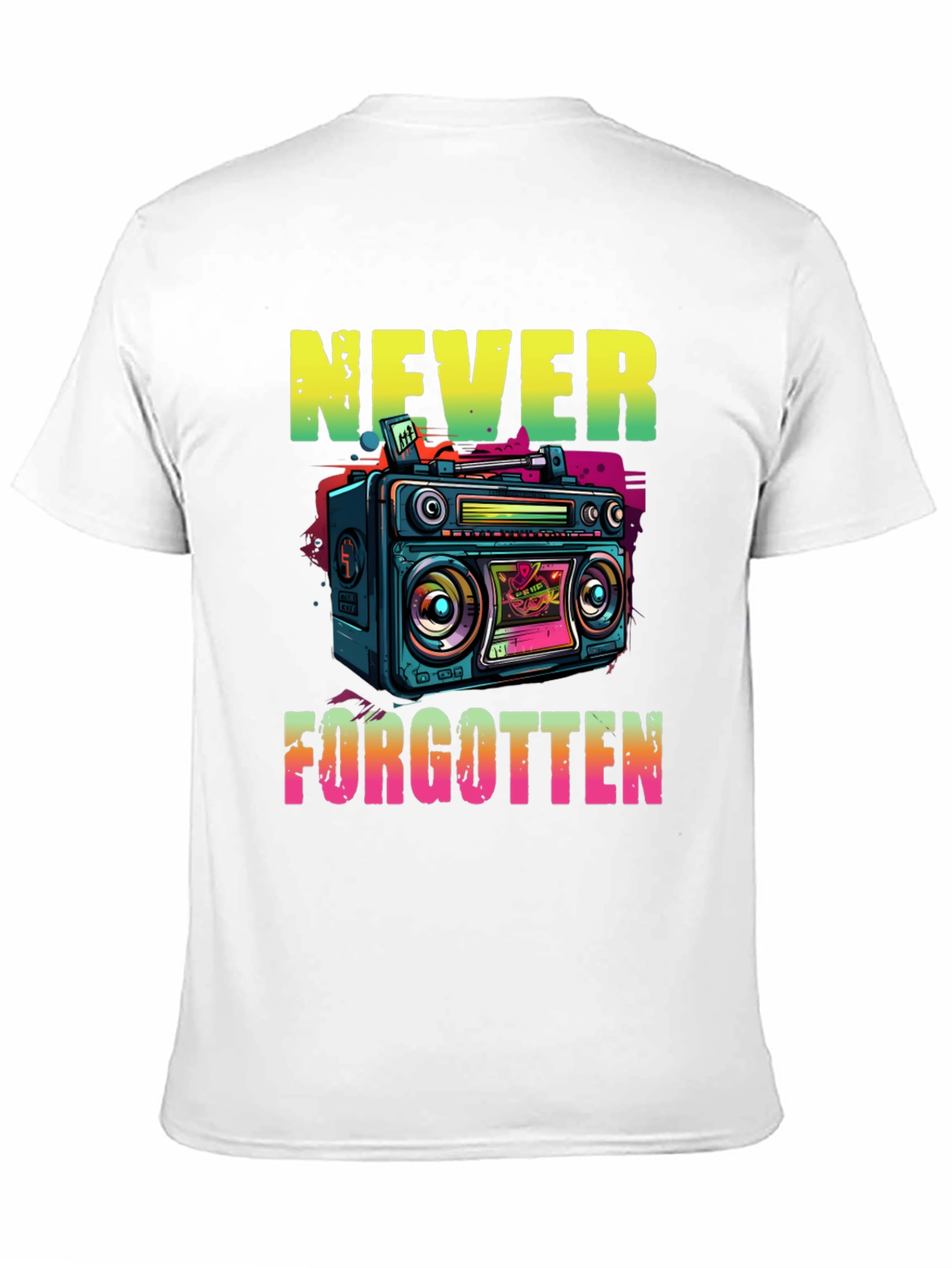 Retro Boombox Never Forgotten T-Shirt