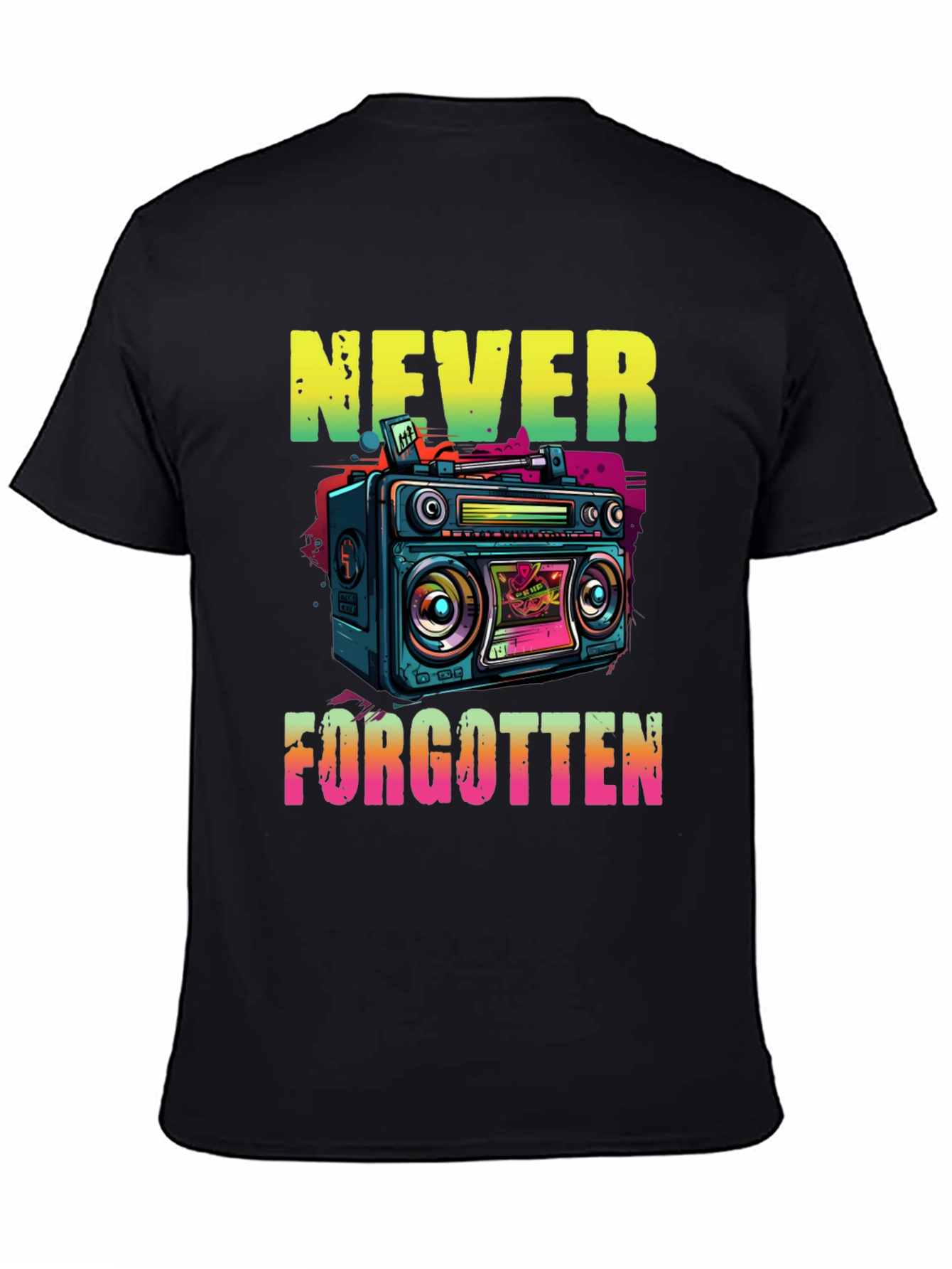 Retro Boombox Never Forgotten T-Shirt