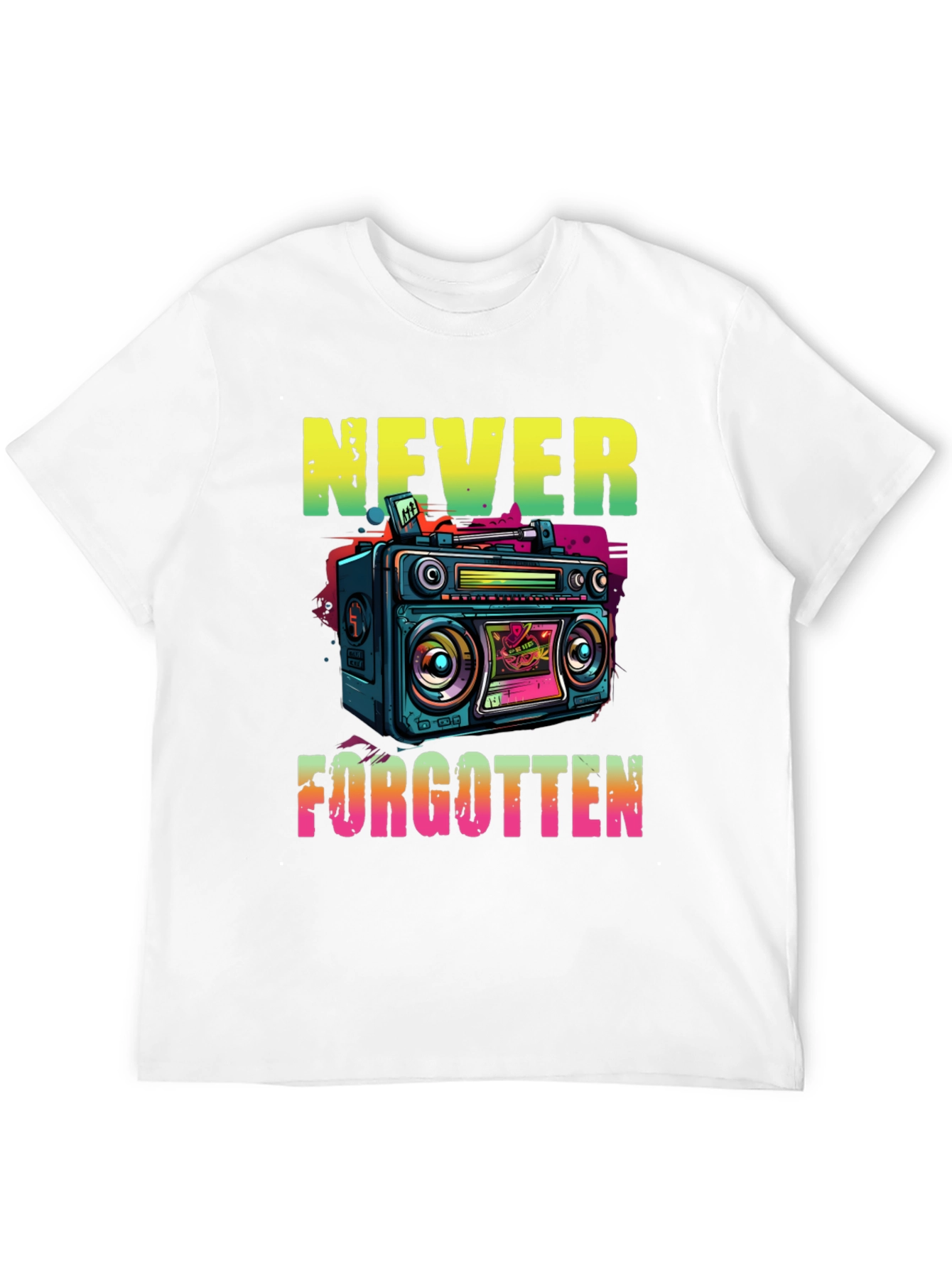 Retro Boombox Never Forgotten T-Shirt