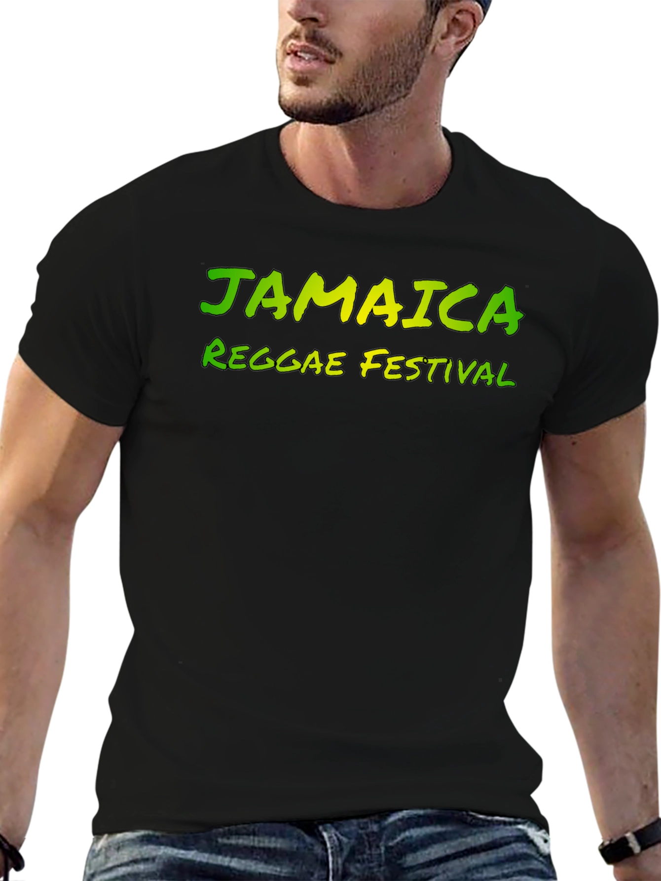 Jamaica Reggae Festival Black T-Shirt