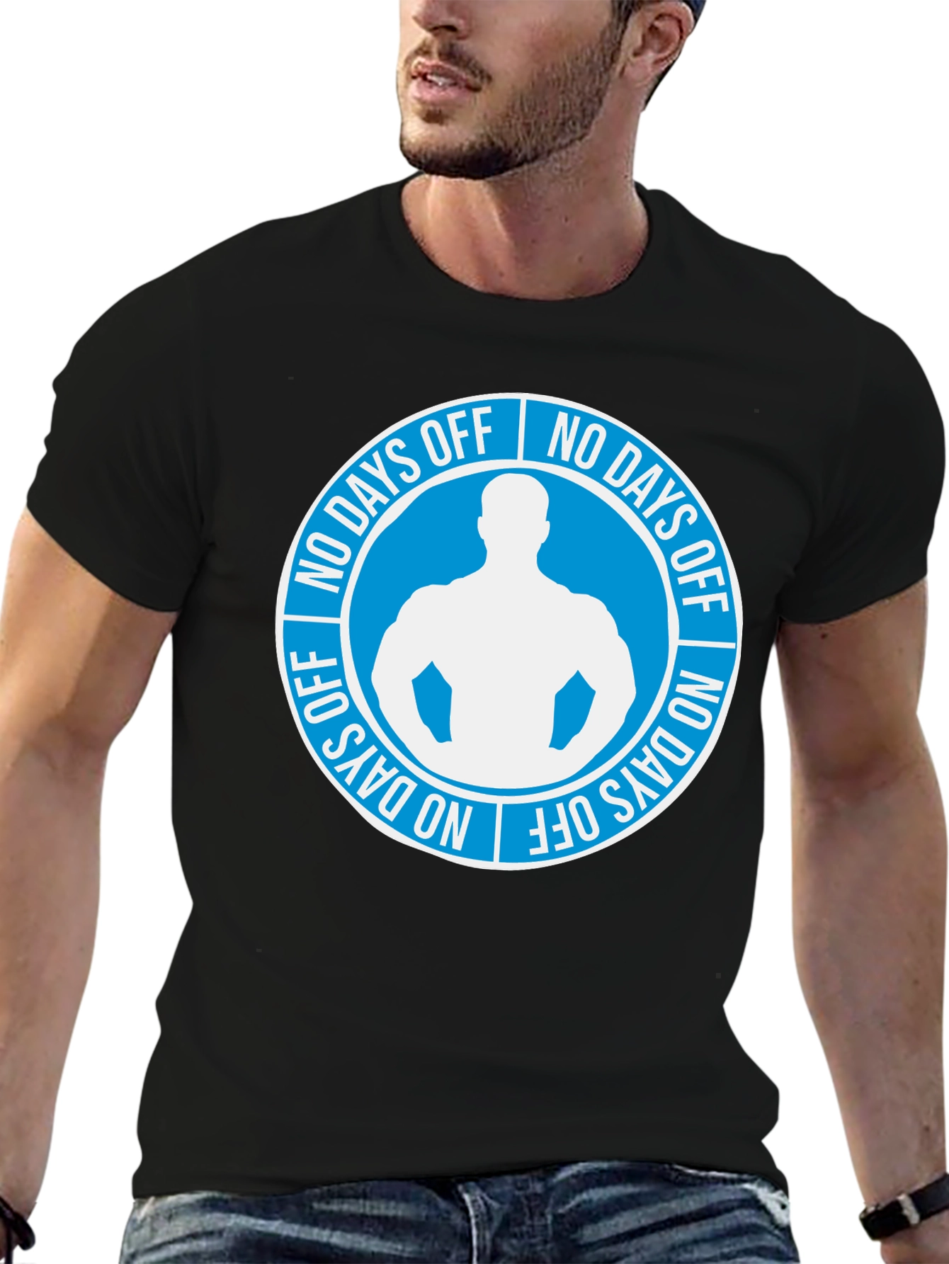 No Days Off Graphic T-Shirt - Gym Motivation