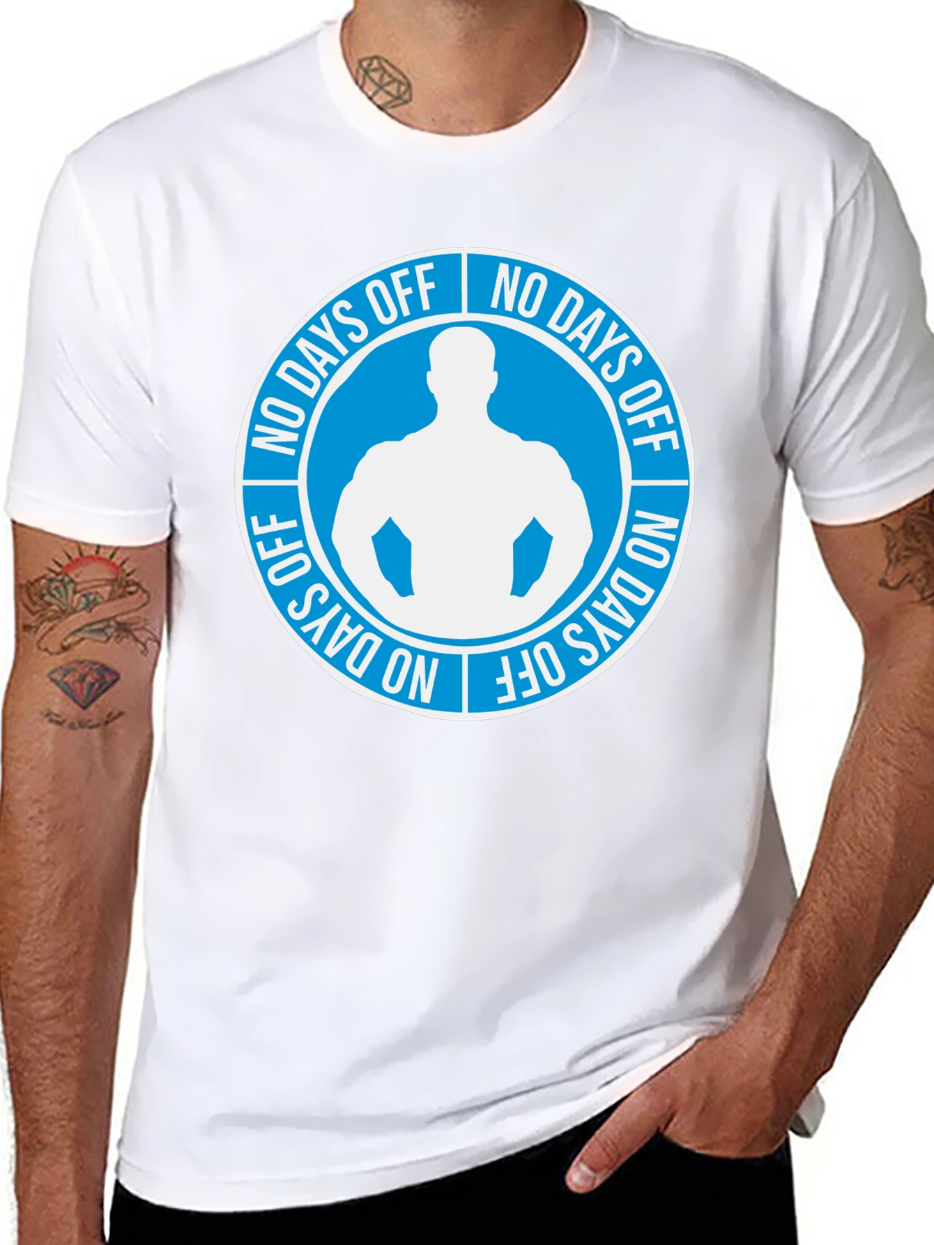 No Days Off Graphic T-Shirt - Gym Motivation
