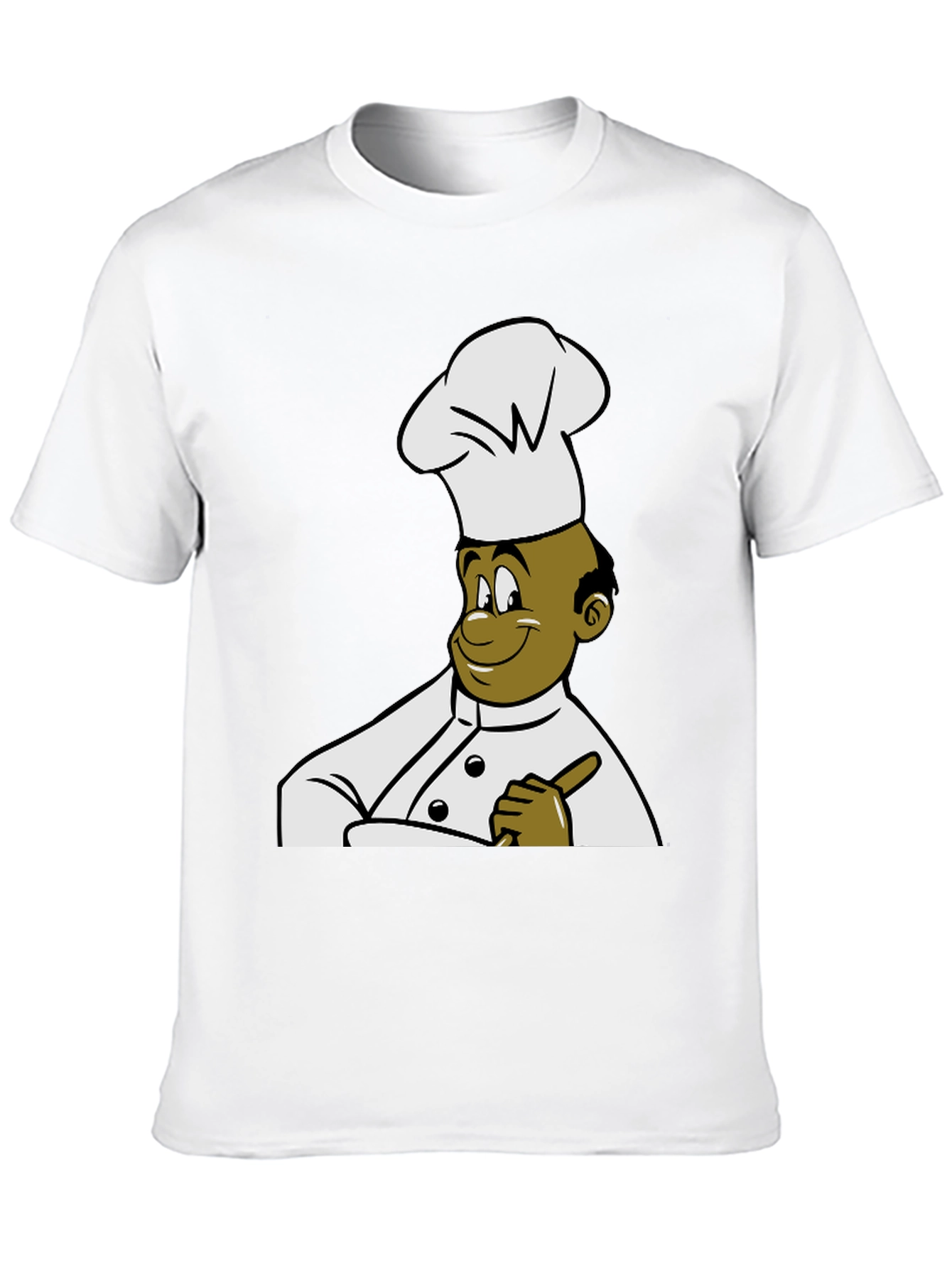 Chef Cartoon Graphic Tee - Black T-Shirt