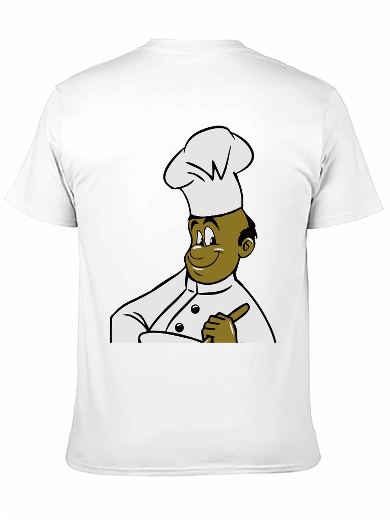 Chef Cartoon Graphic Tee - Black T-Shirt