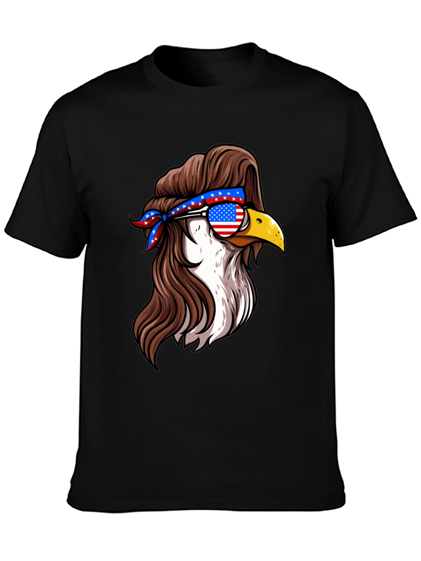 American Eagle Mullet T-Shirt - Patriotic Style