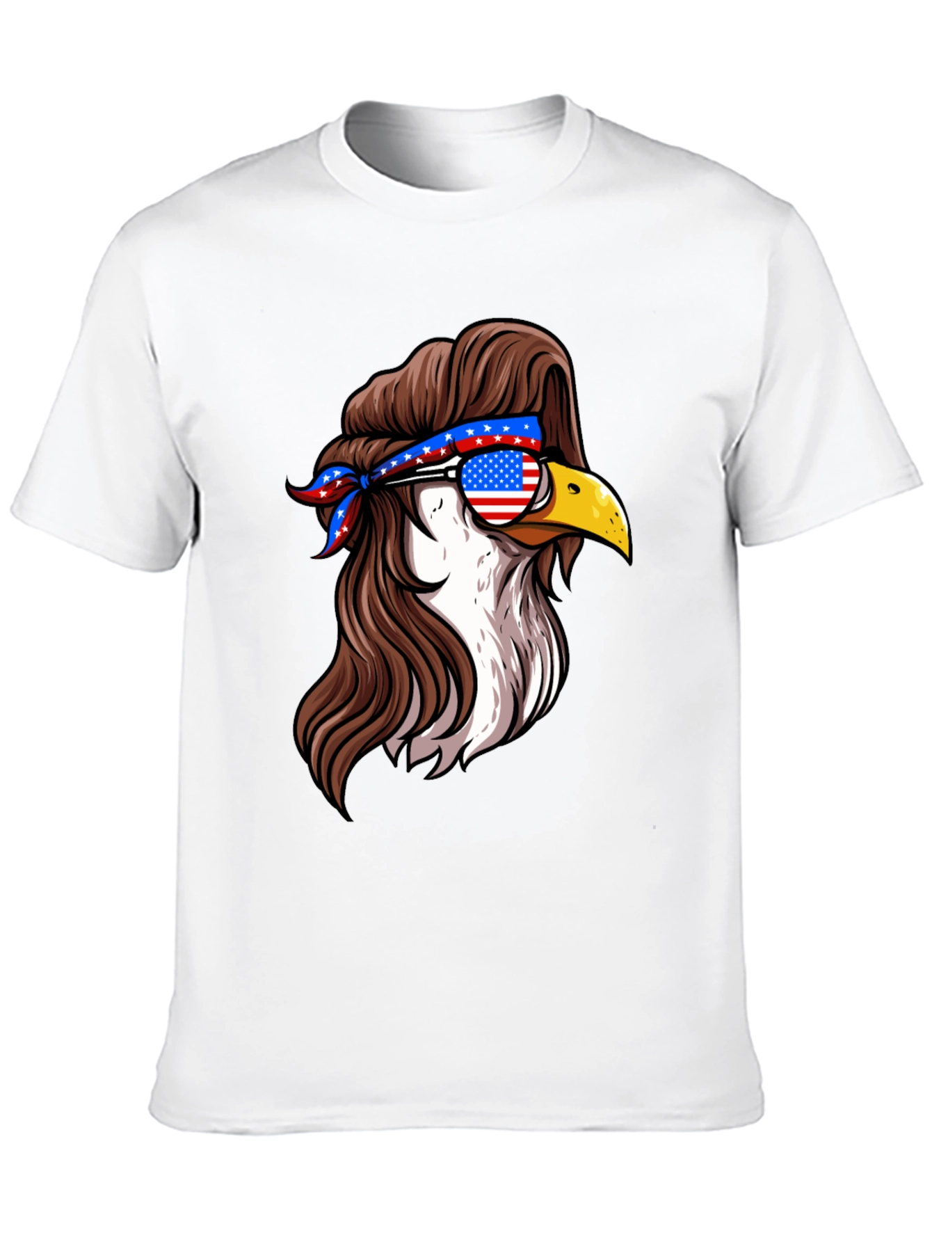 American Eagle Mullet T-Shirt - Patriotic Style