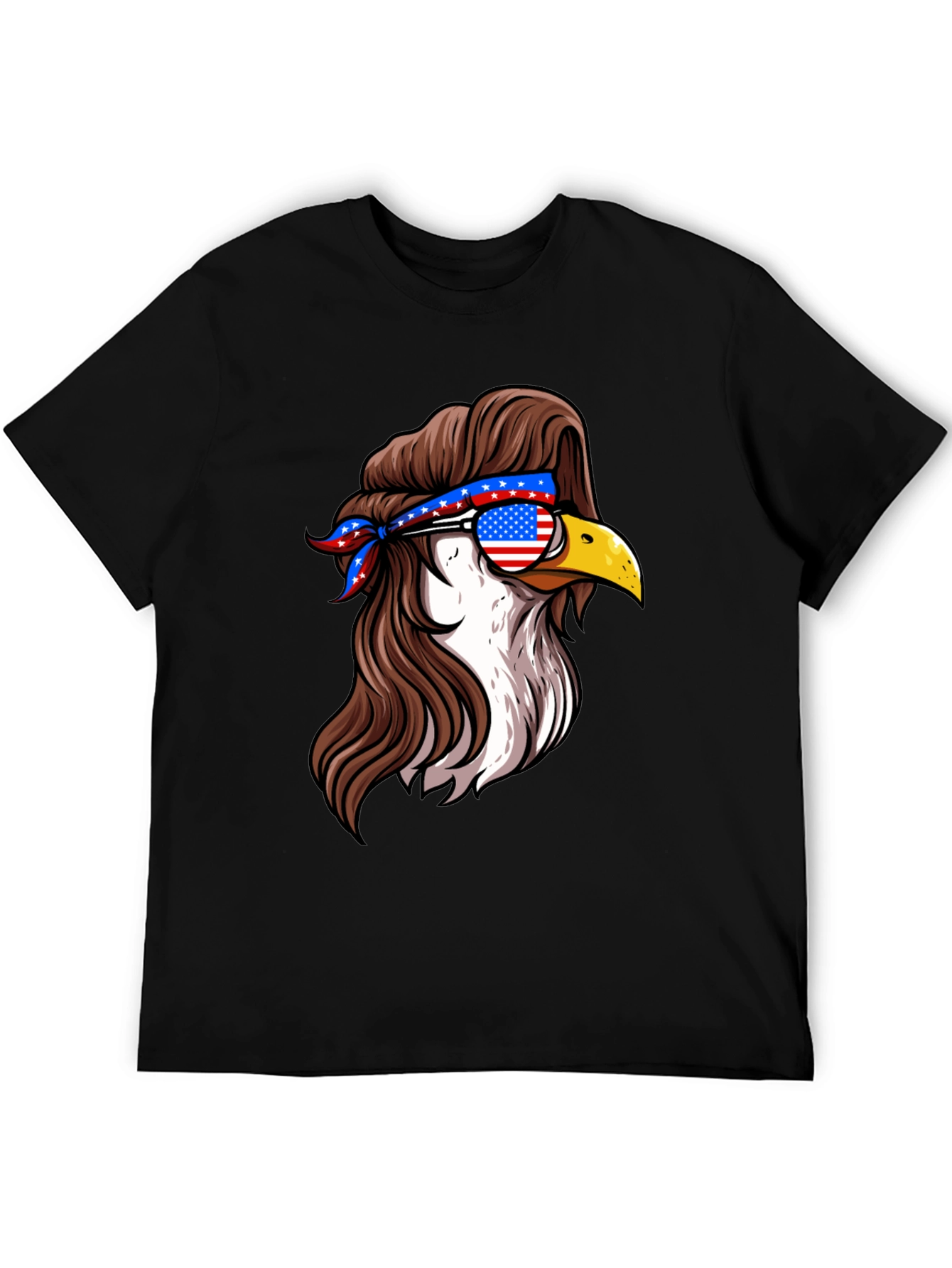 American Eagle Mullet T-Shirt - Patriotic Style