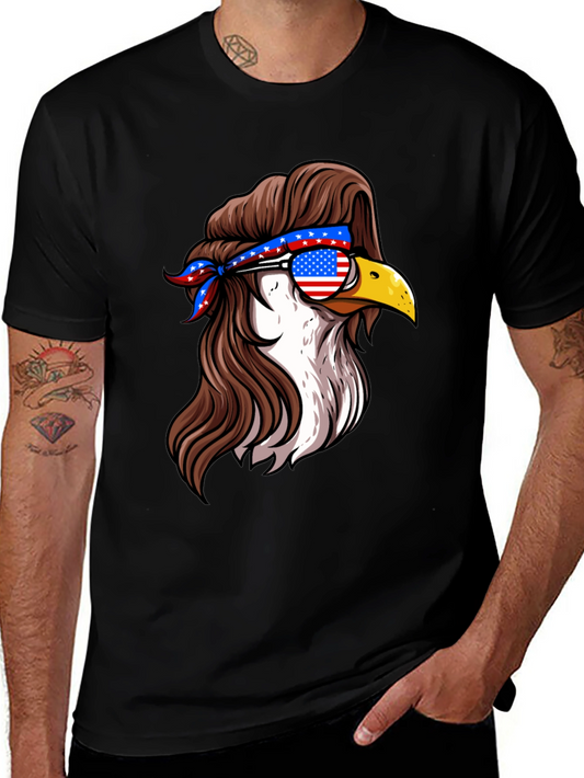 American Eagle Mullet T-Shirt - Patriotic Style