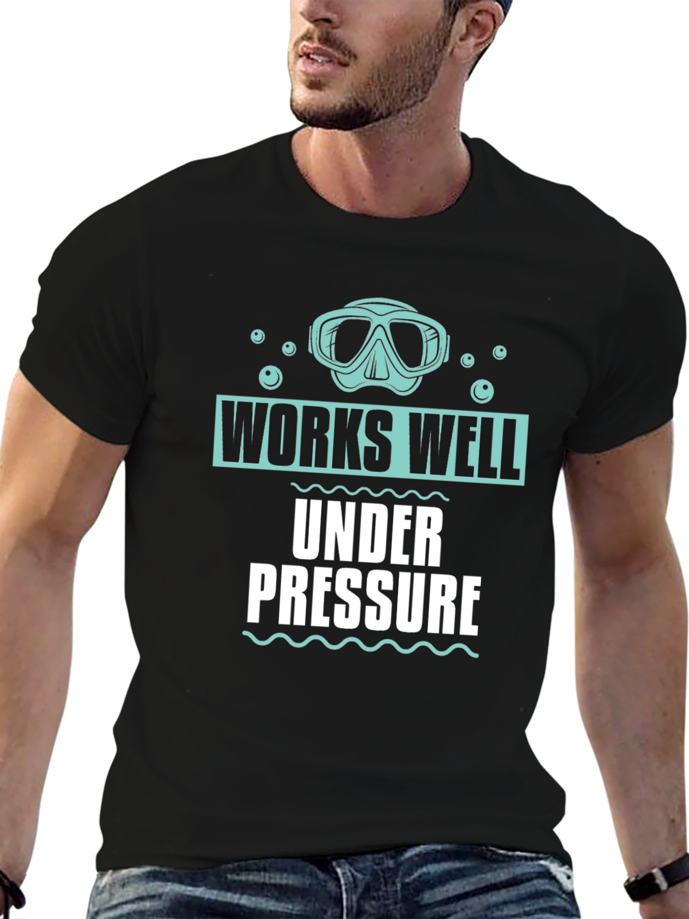 Works Well Under Pressure Scuba Diving T-Shirt