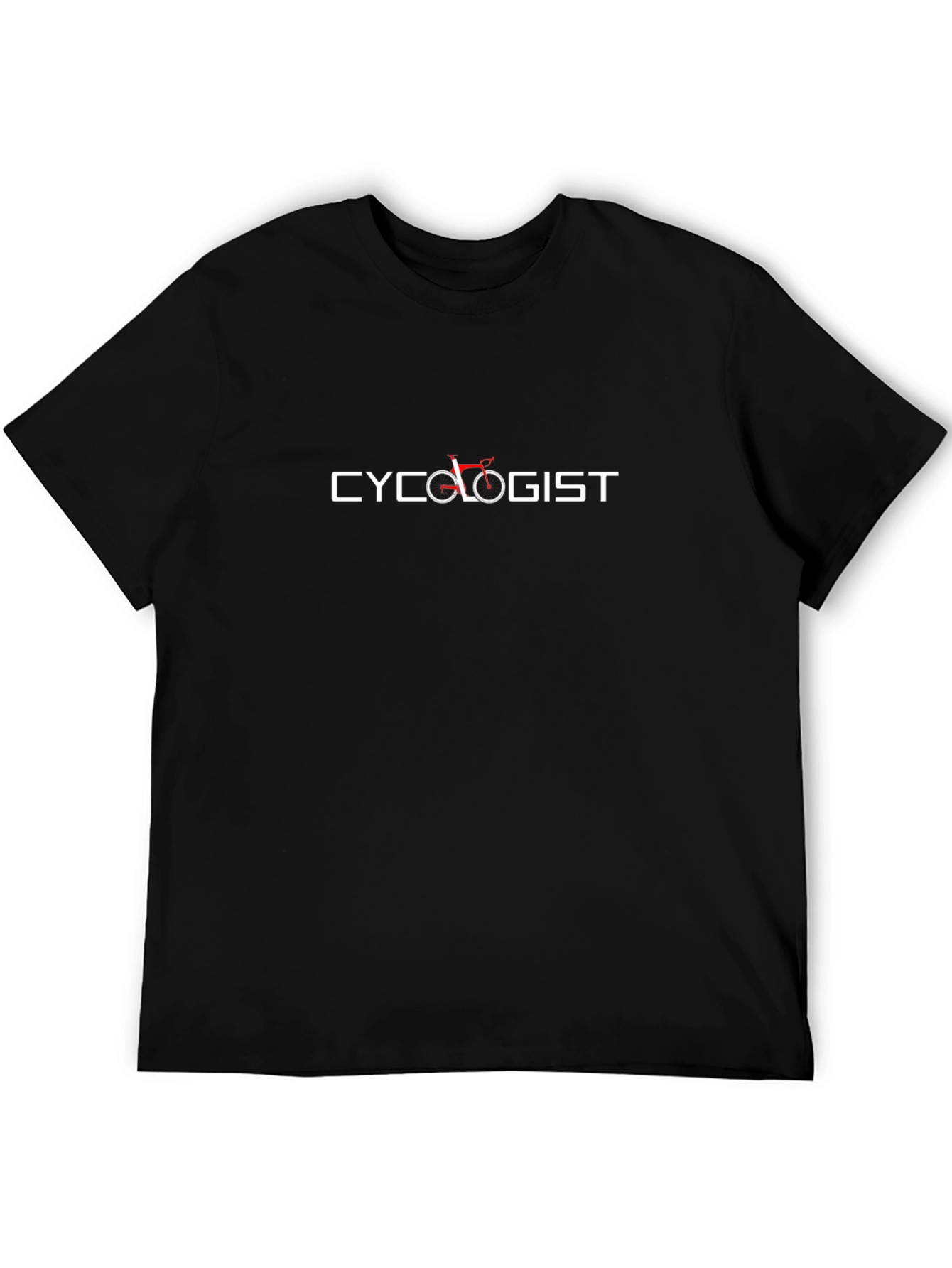 Cyclologist Graphic Tee - Black Cotton Blend T-Shirt