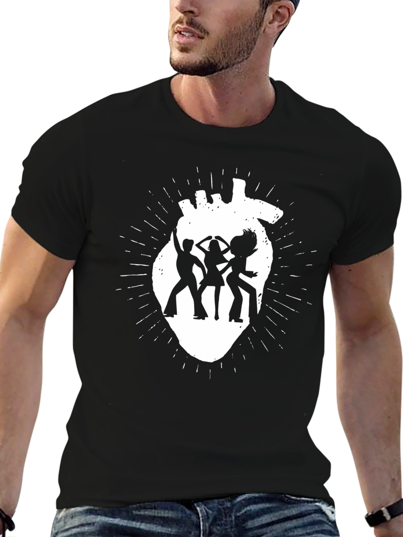 Retro Disco Heartbeat T-Shirt