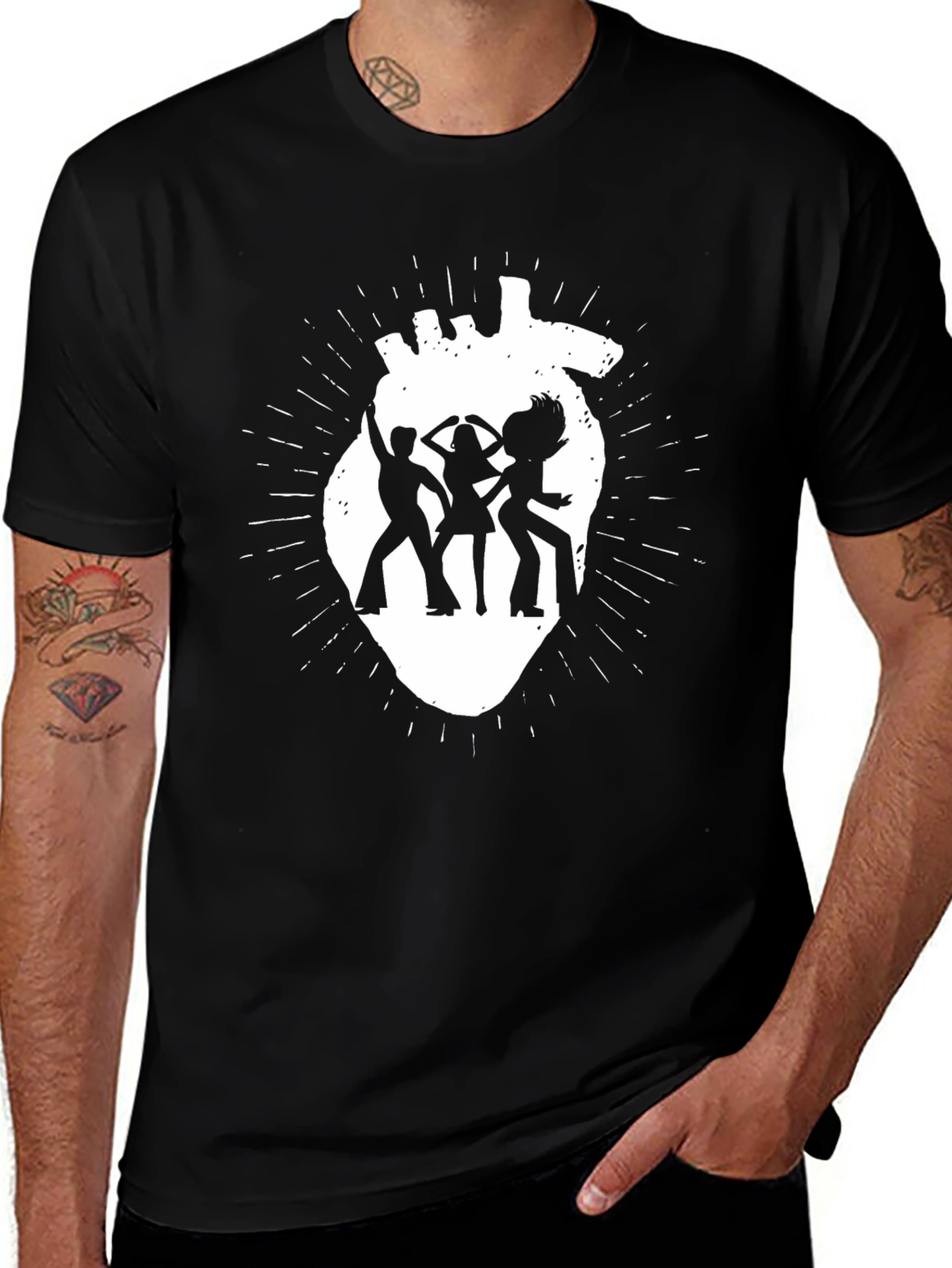 Retro Disco Heartbeat T-Shirt