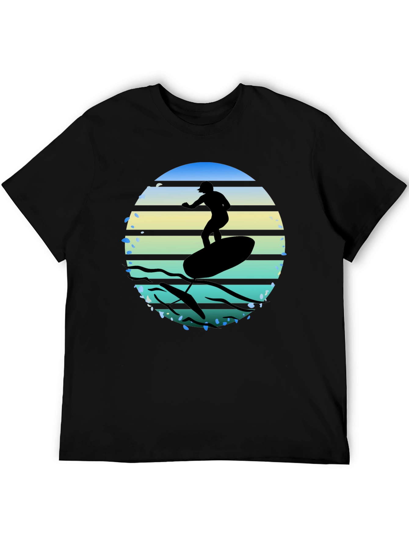 Surfing Silhouette Graphic Tee