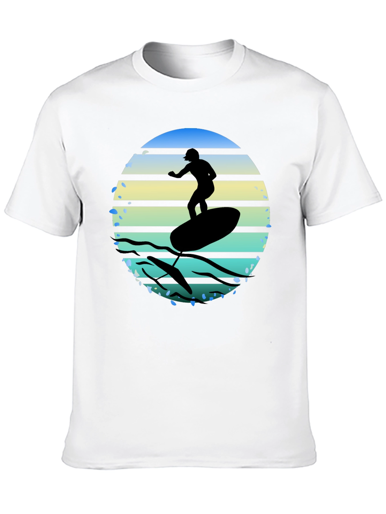 Surfing Silhouette Graphic Tee