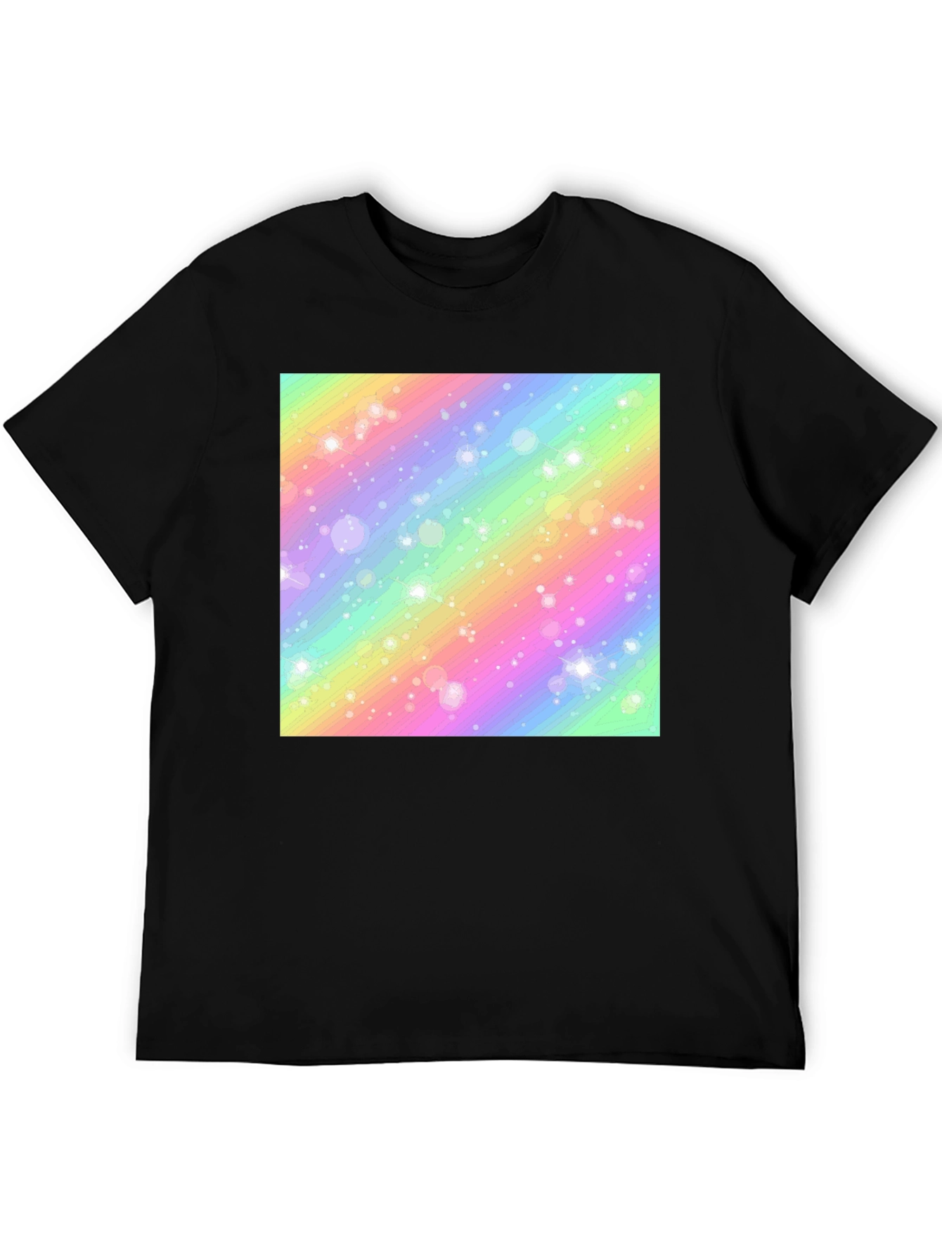 Rainbow Sparkle Graphic Tee - Stylish and Fun!
