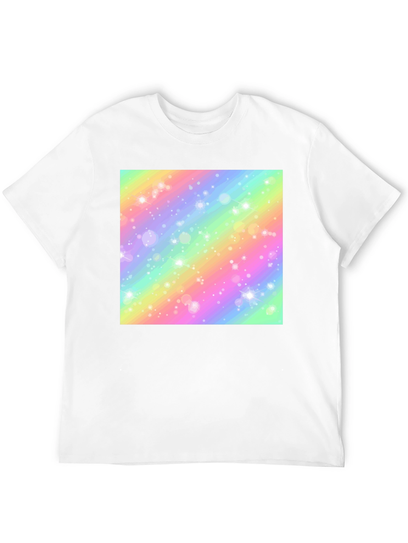 Rainbow Sparkle Graphic Tee - Stylish and Fun!