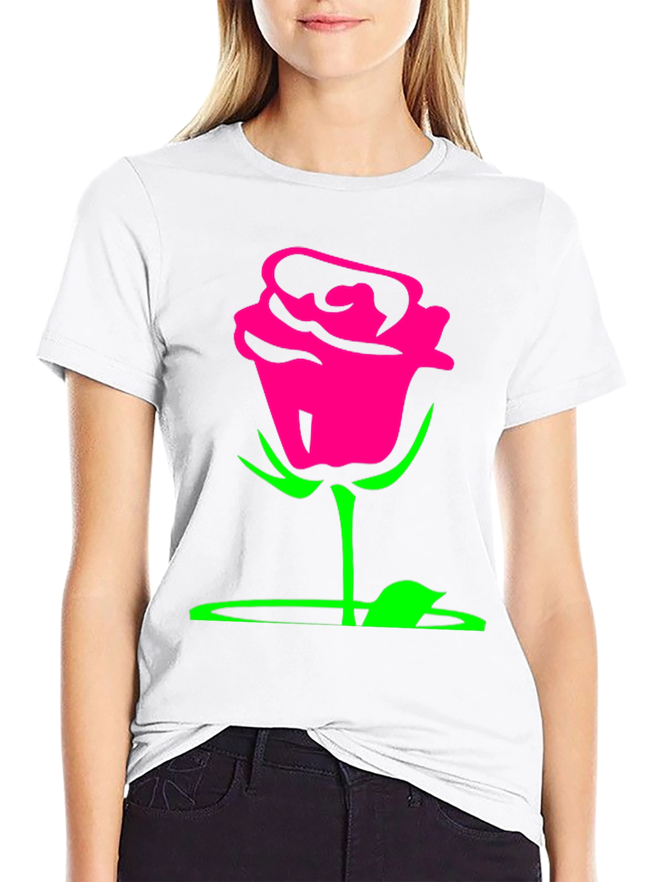 Rose Graphic Tee - Bold & Stylish