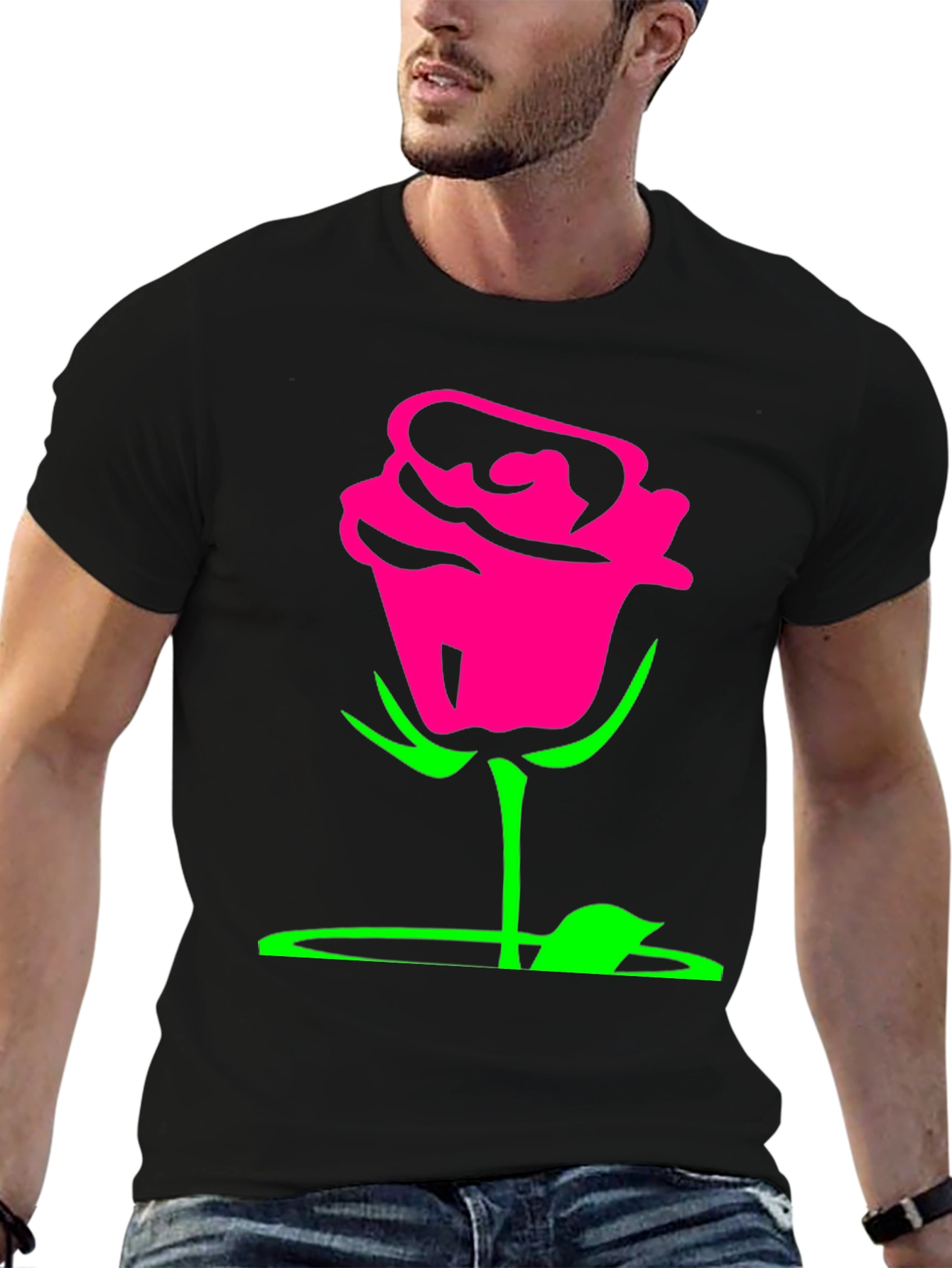 Rose Graphic Tee - Bold & Stylish