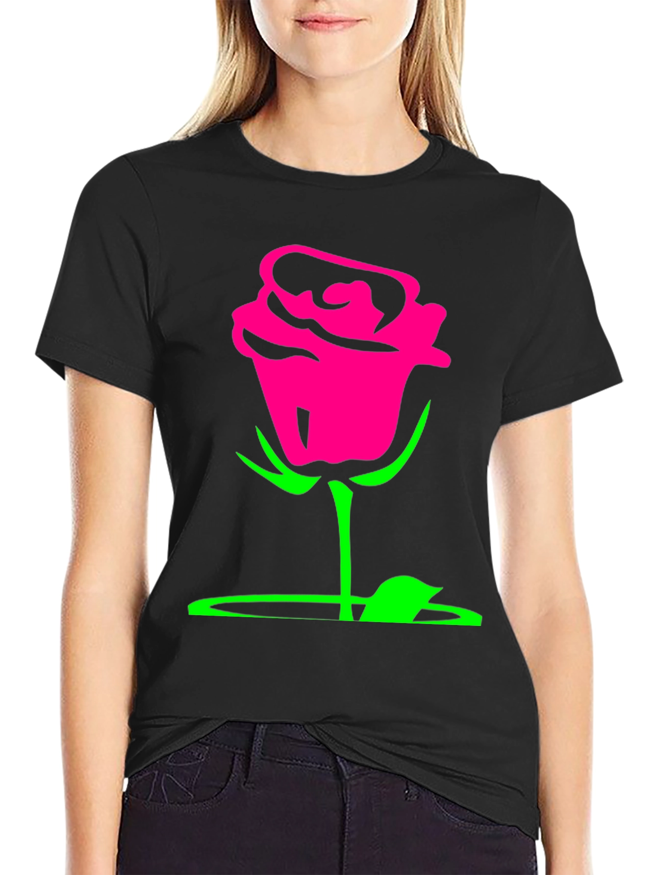 Rose Graphic Tee - Bold & Stylish