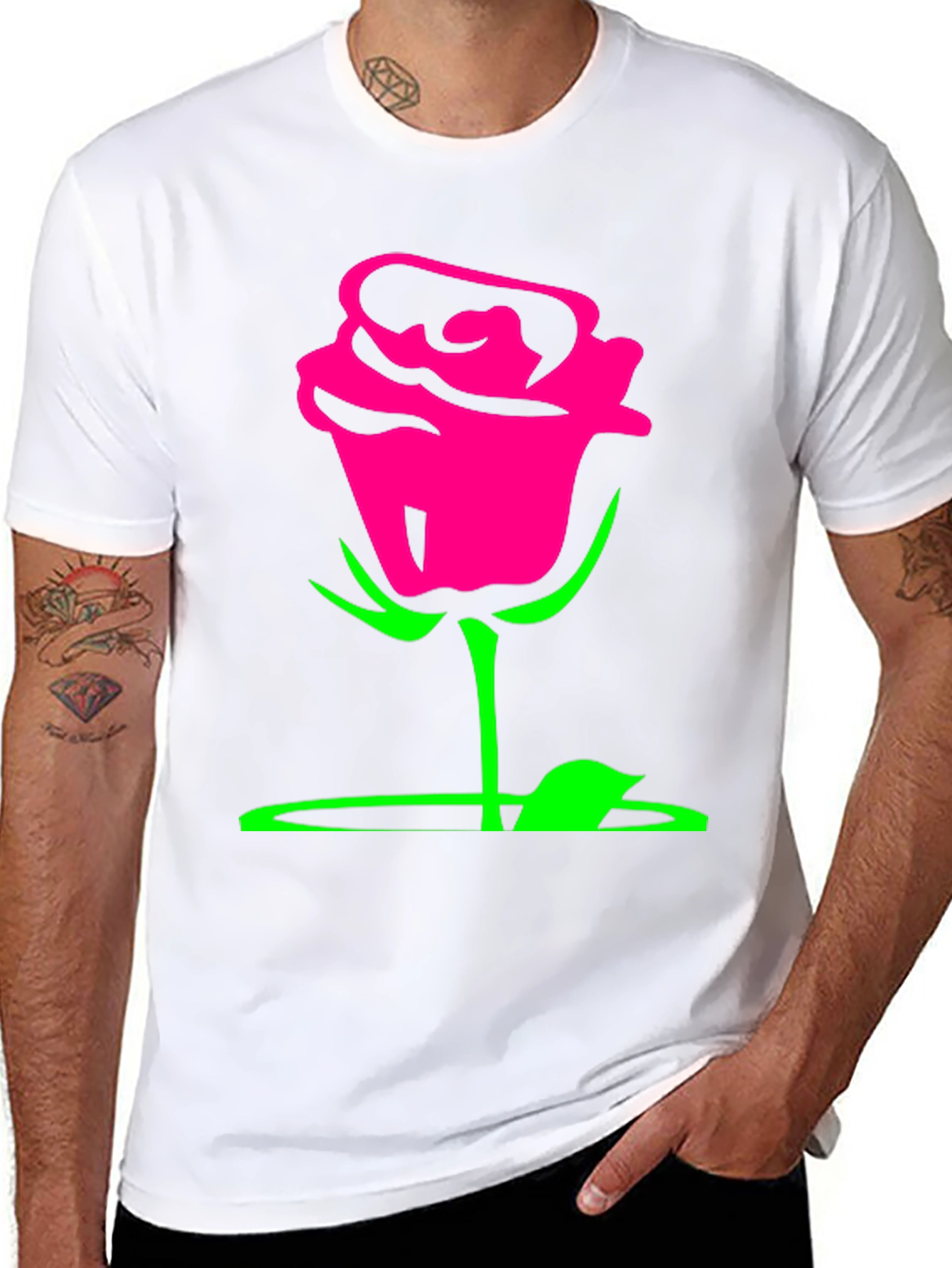 Rose Graphic Tee - Bold & Stylish